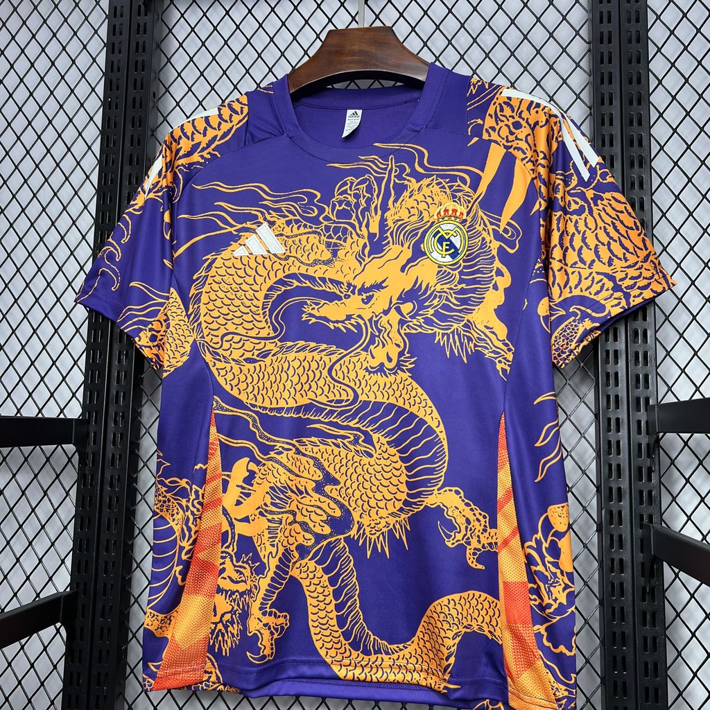 Real Madrid 24-25 Orange Dragon Special Edition Jersey - Fans Version - Unitedfutballjersey