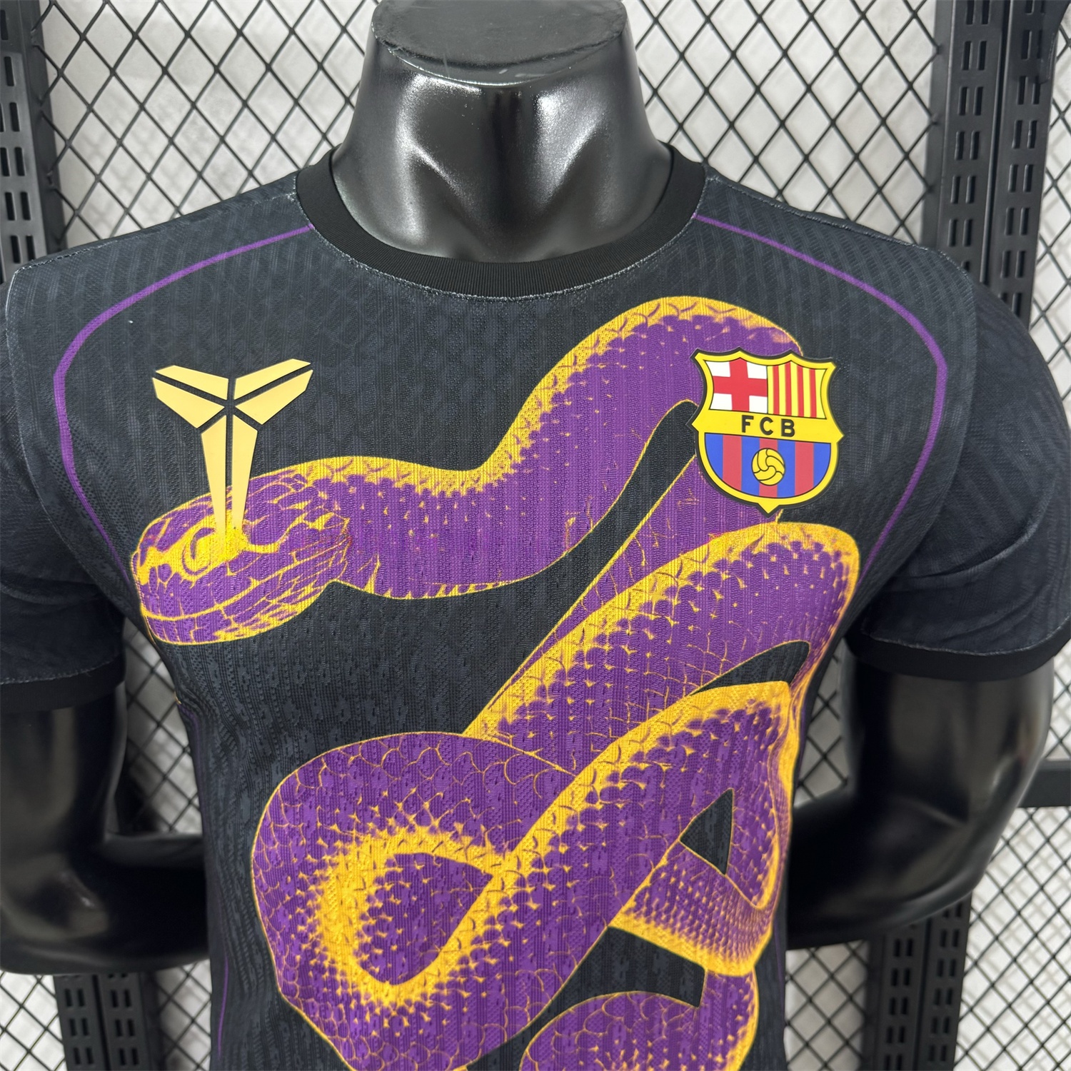 Barcelona 25-26 Purple Mamba Snake Black Special Jersey - Player Version - Unitedfutballjersey