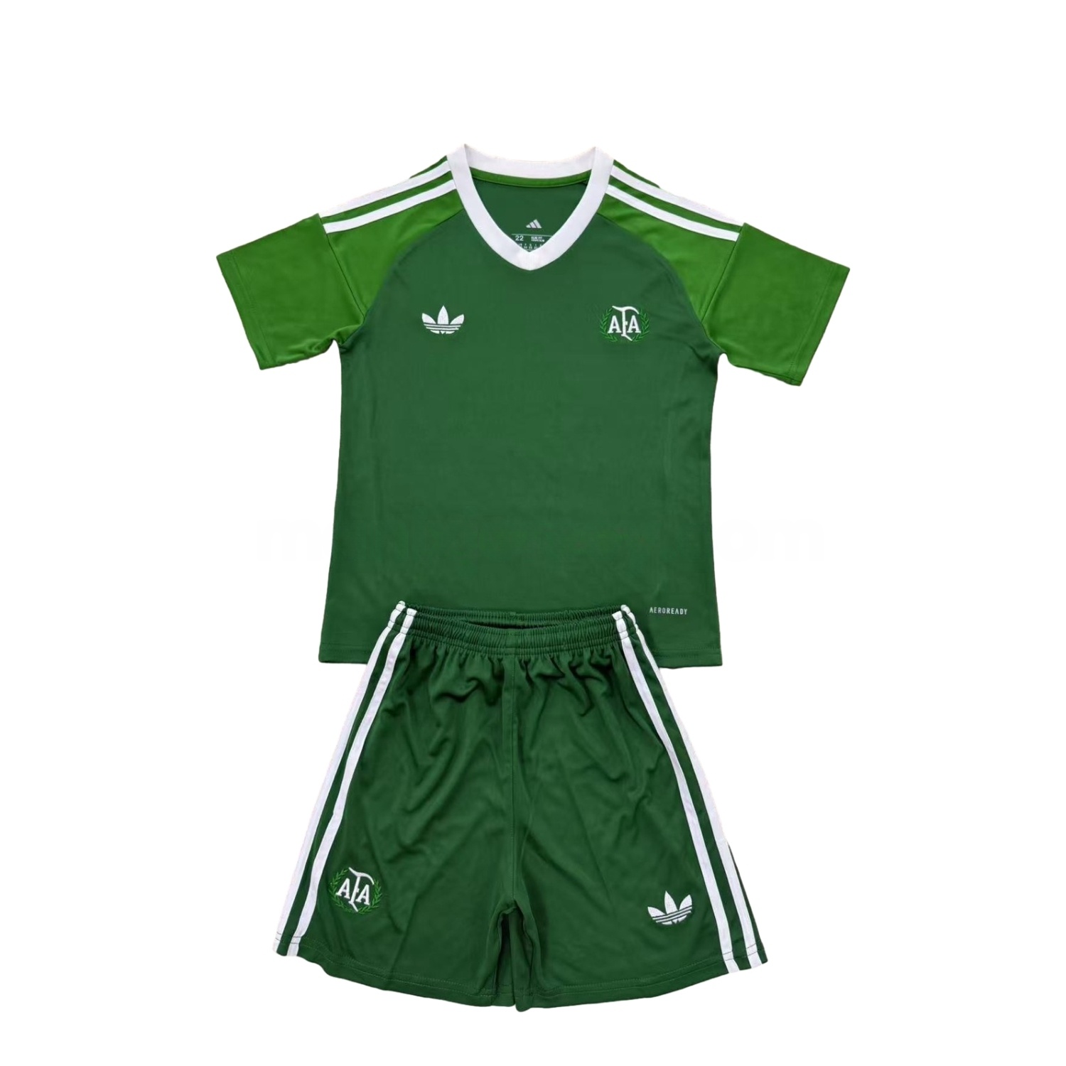 Argentina 25-26 Throwback Trefoil Green Goalkeeper Men's Adult Jersey Set - Fans Version - Unitedfutballjersey