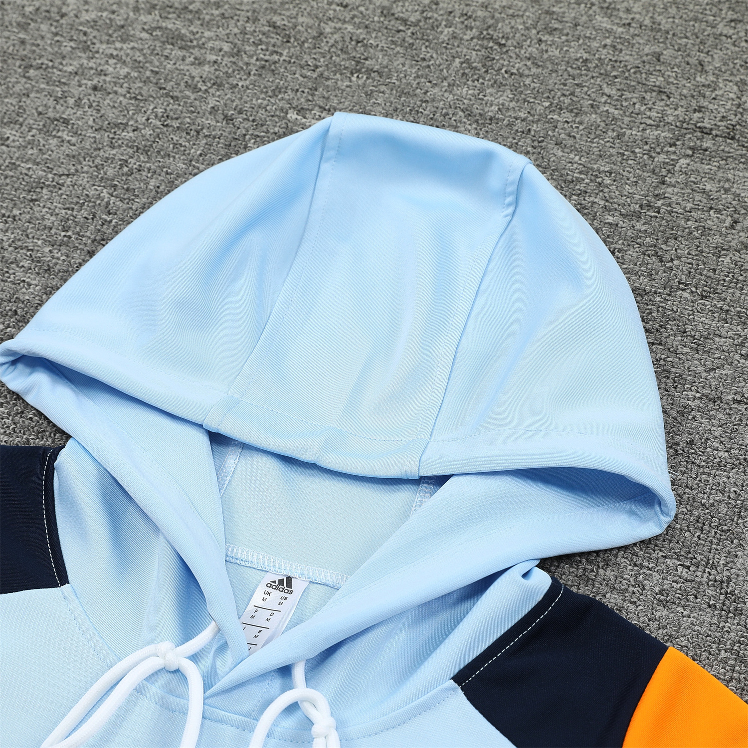 Real Madrid 24-25 Training Hoodie Set - Light Blue Hoodie and Deep Blue Pants - Unitedfutballjersey