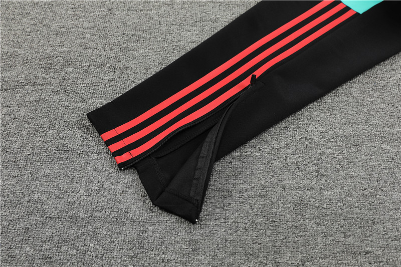 Manchester United 23-24 Jacket Training Tracksuit -White and Black - Unitedfutballjersey