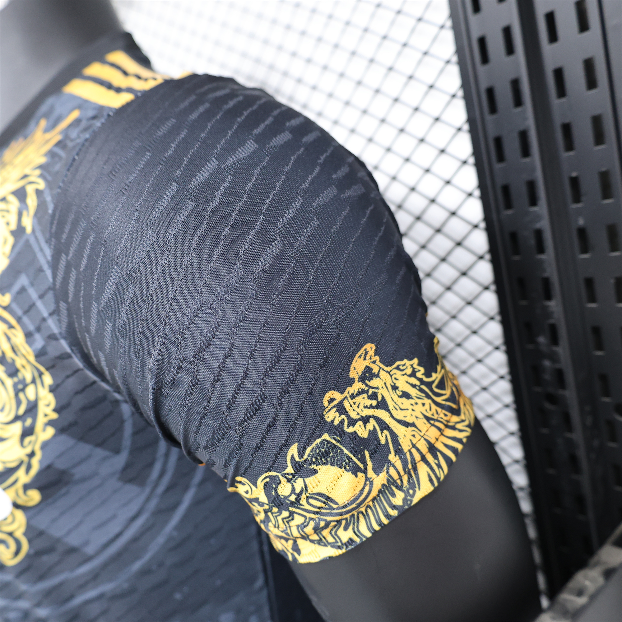 Real Madrid 24-25 Gold Loong Black Special Edition Jersey - Player Version - Unitedfutballjersey