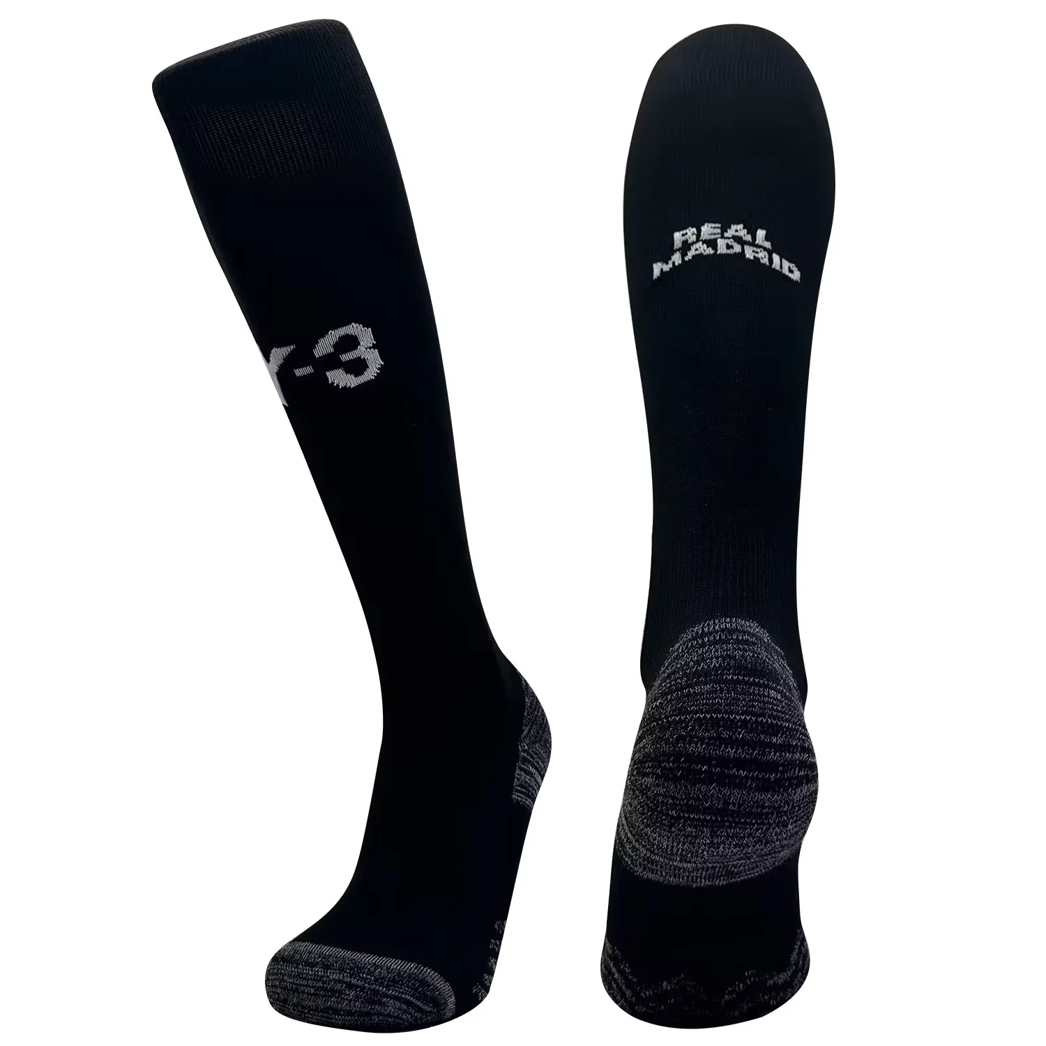 Real Madrid 24-25 Y-3 Socks - Black - Unitedfutballjersey