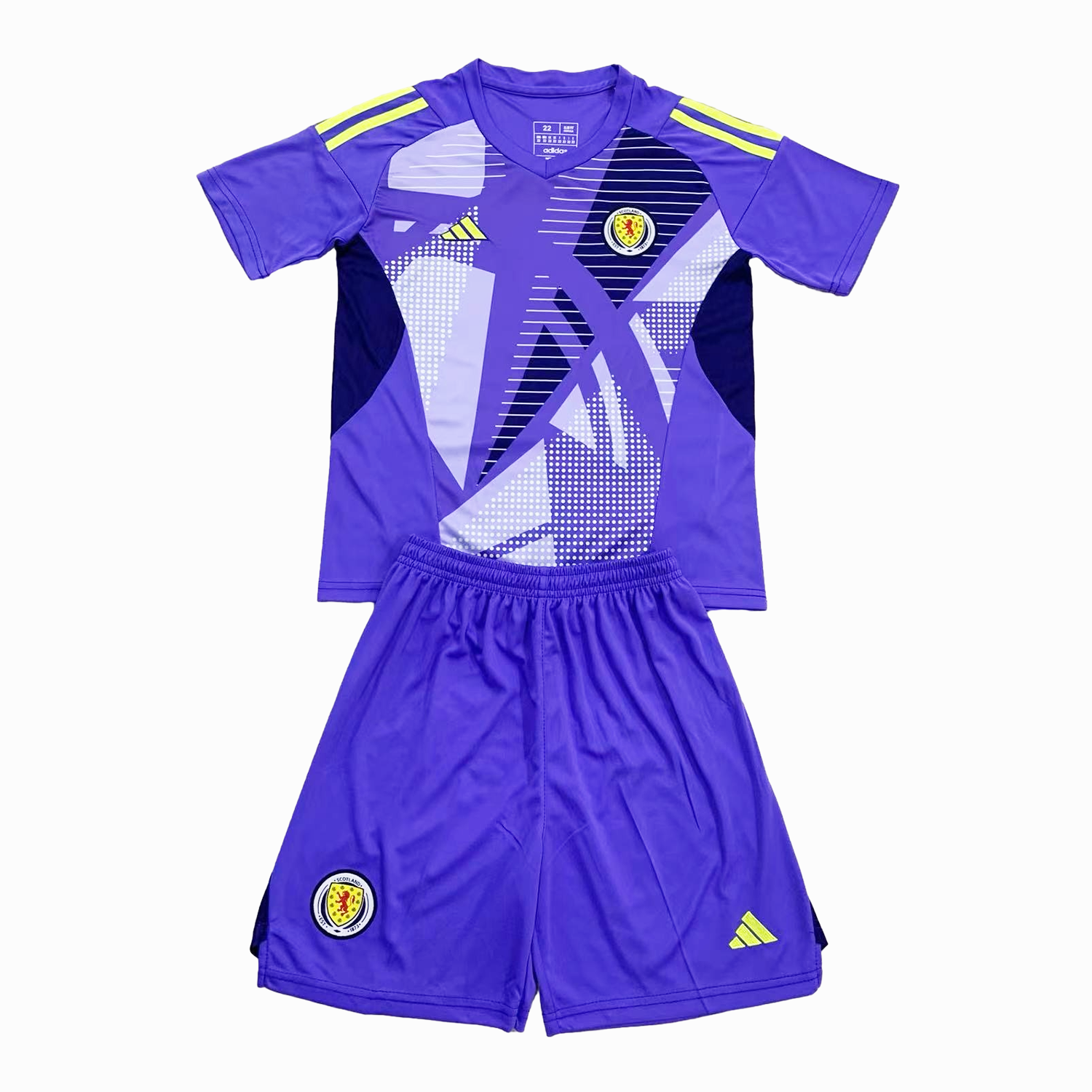 S-c-o.t l.a-n.d 2024 Goalkeeper Kids Kit - Purple - Unitedfutballjersey