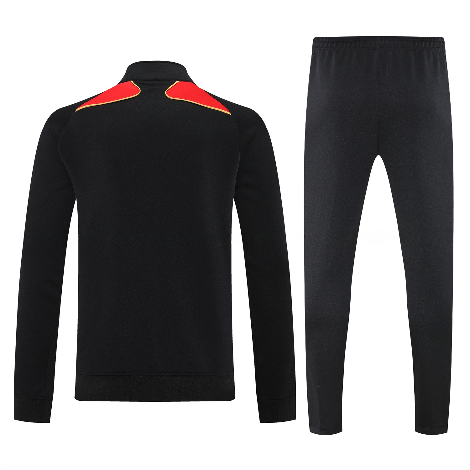 Germany 25-26 Jacket Training Tracksuit - Black Jackets & Black Pants - Unitedfutballjersey