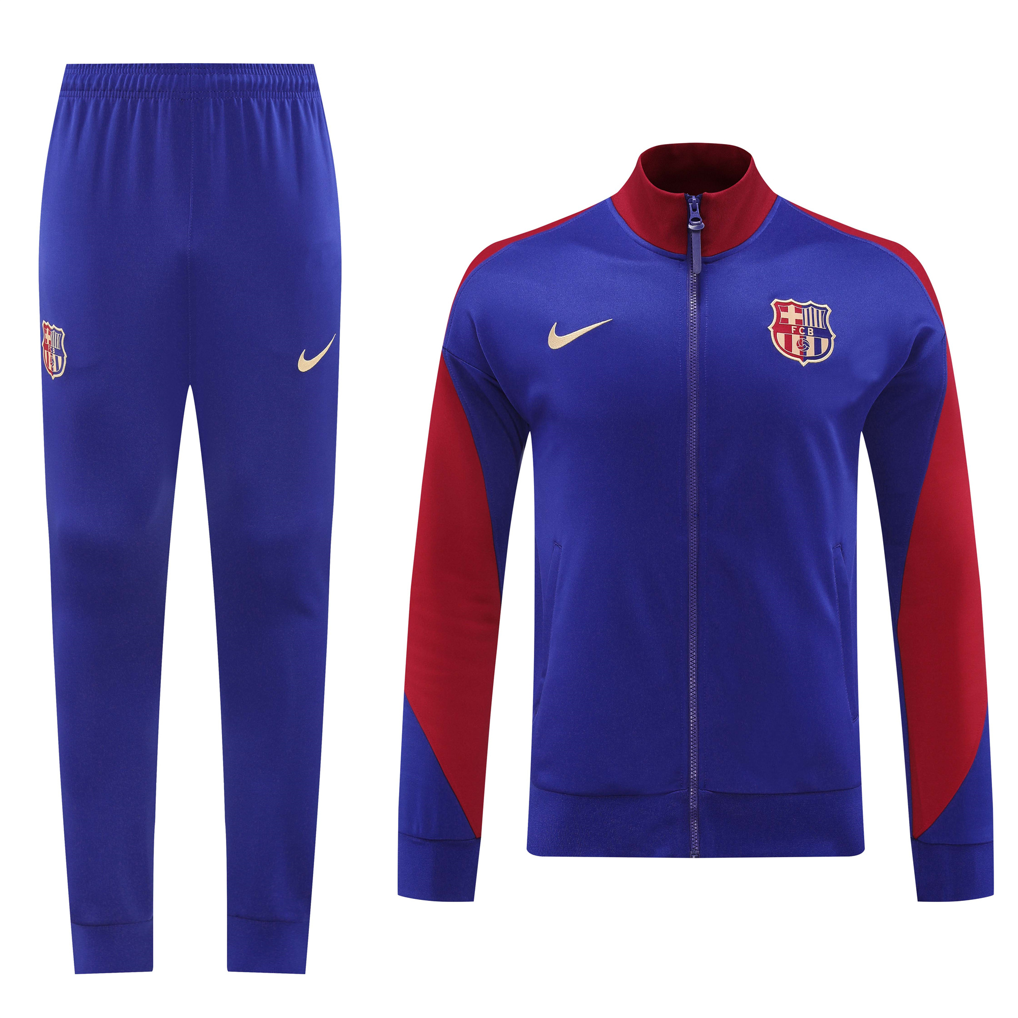 B.A.R.S.A 24-25 Jacket Training Tracksuit - Blue & Red - Unitedfutballjersey