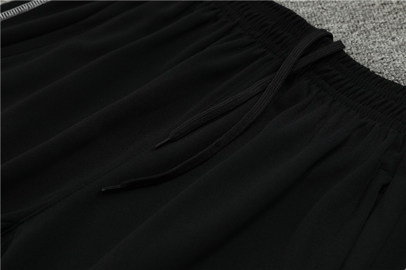 Algeria 23-24 Long Sleeve Training Set -Black and White - Unitedfutballjersey