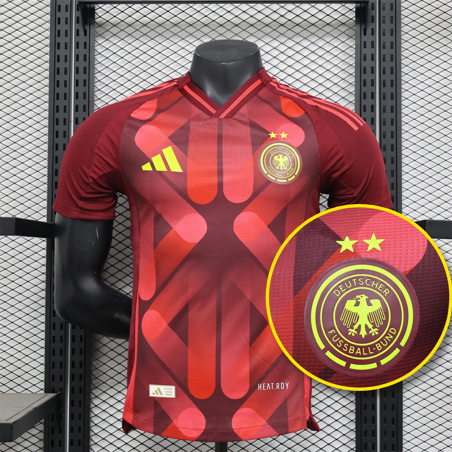 Germany 2025 Women's Euro Away Jersey - Men's Player Version - Unitedfutballjersey