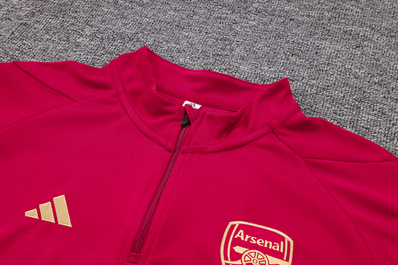 Arsenal 23-24 Long Sleeve Training Set -Red - Unitedfutballjersey