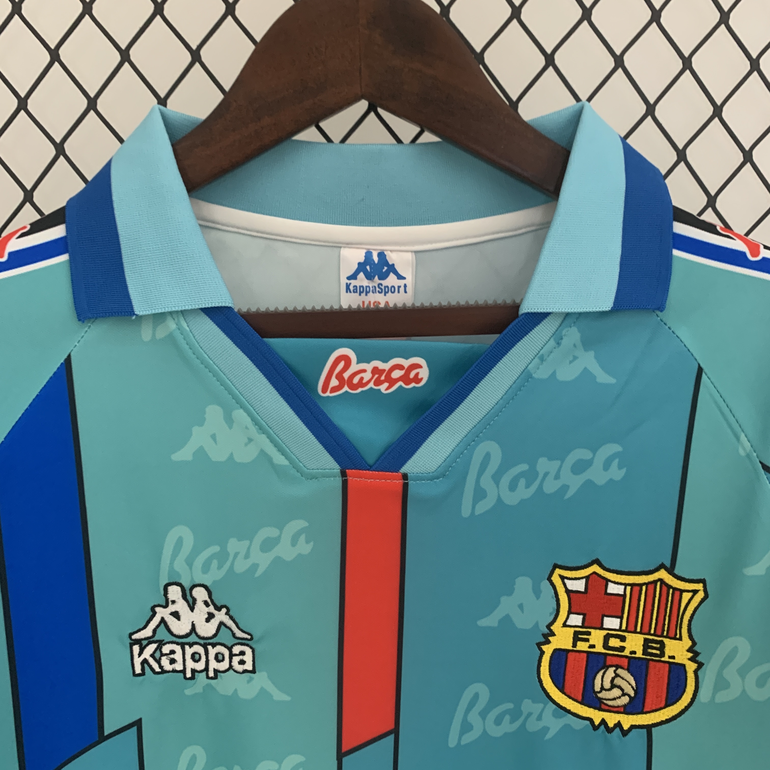 B.A.R.S.A Retro 96-97 Away Stadium Long Sleeve Jersey - Unitedfutballjersey