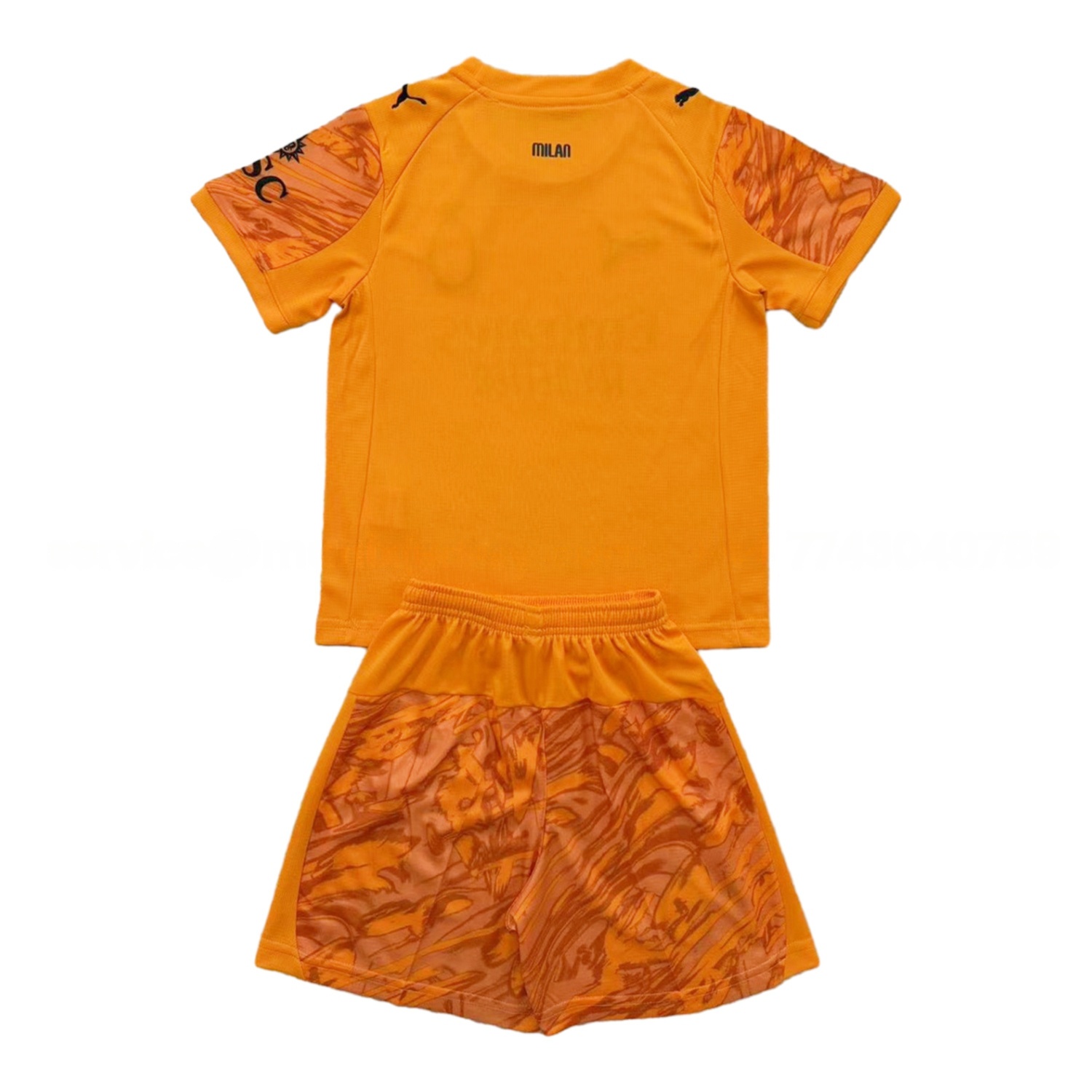 AC Milan 25-26 Orange Goalkeeper Men's Adult Jersey Set - Fans Version - Unitedfutballjersey