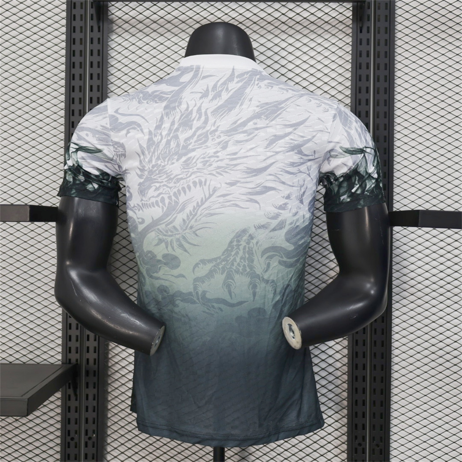 Real Madrid 25-26 Black Green Dragon Soars White Jersey - Player Version - Unitedfutballjersey