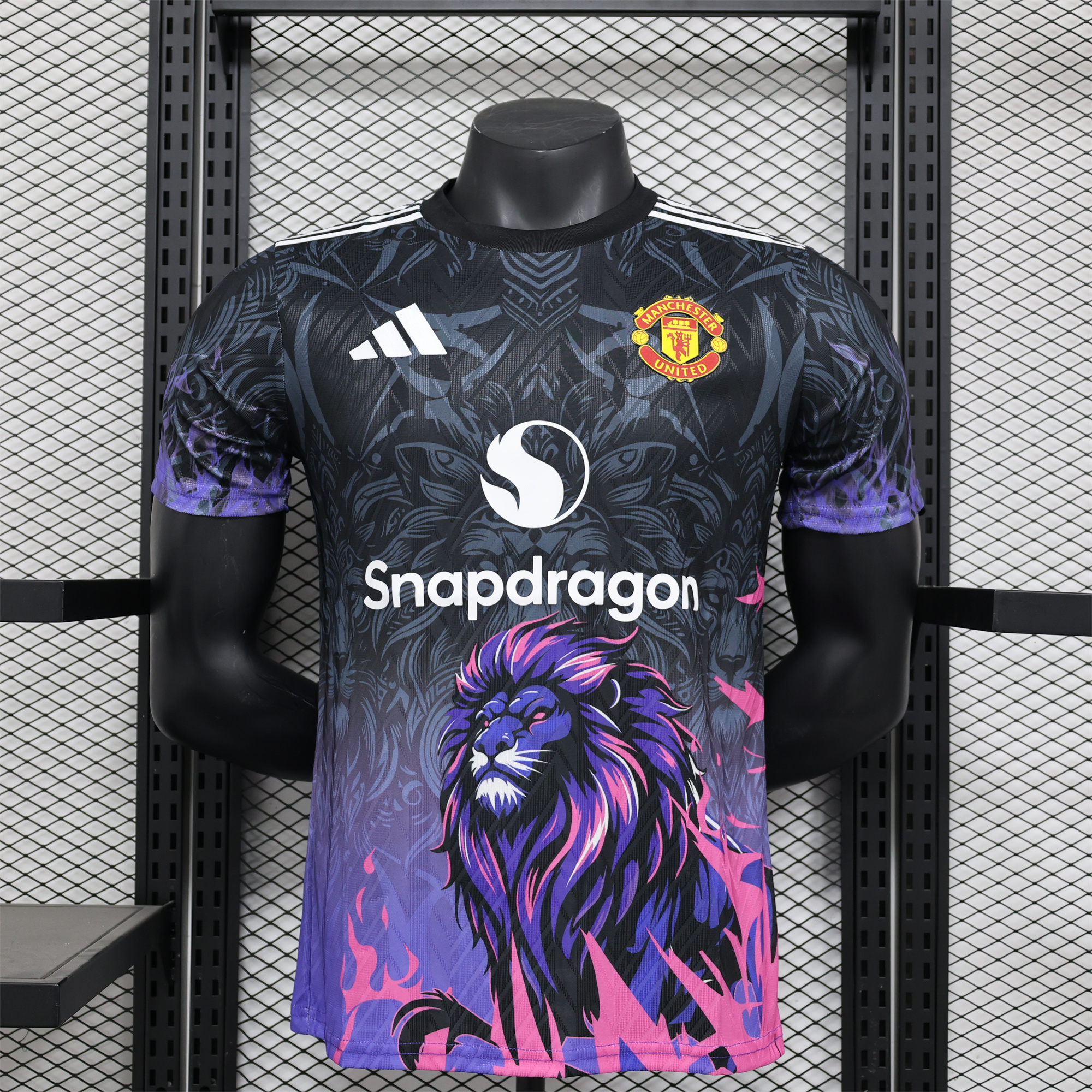 Manchester United 24-25 Balck and Purple Lion Special Edition Jersey - Player Version - Unitedfutballjersey