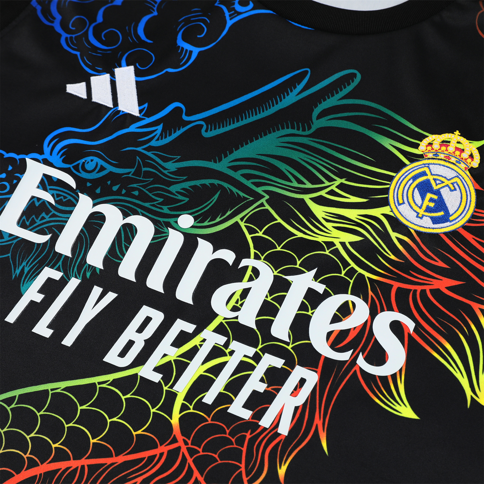 Real Madrid 24-25 Vest Training Set - Black Dragon - Unitedfutballjersey