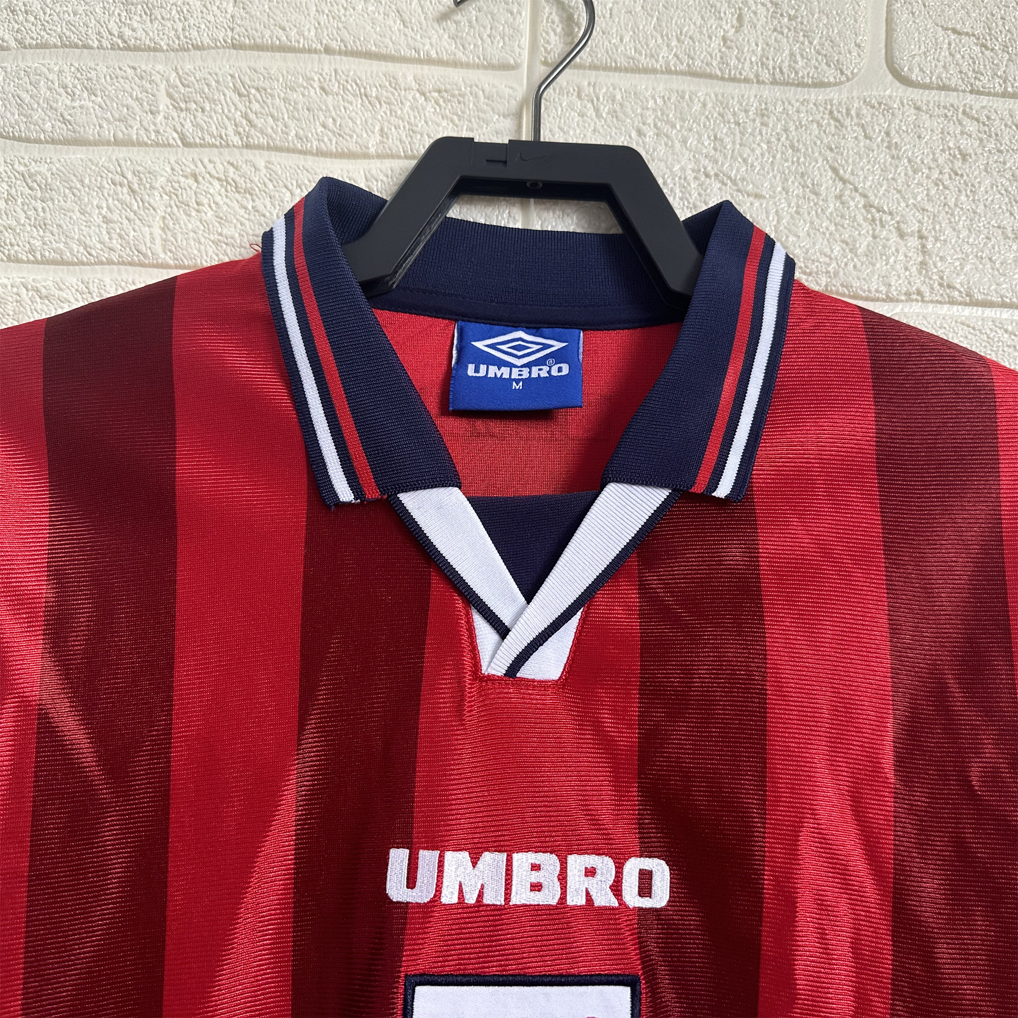 Retro England 1998 Away Long Sleeve Jersey - Unitedfutballjersey