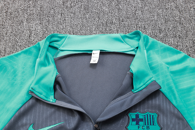 B.A.R.S.A 23-24 Long Sleeve Training Set - Grey - Unitedfutballjersey