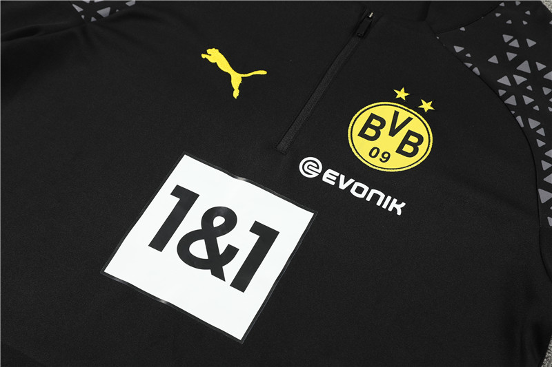 Dortmund 23-24 Kids Long Sleeve Training Set Black - Unitedfutballjersey