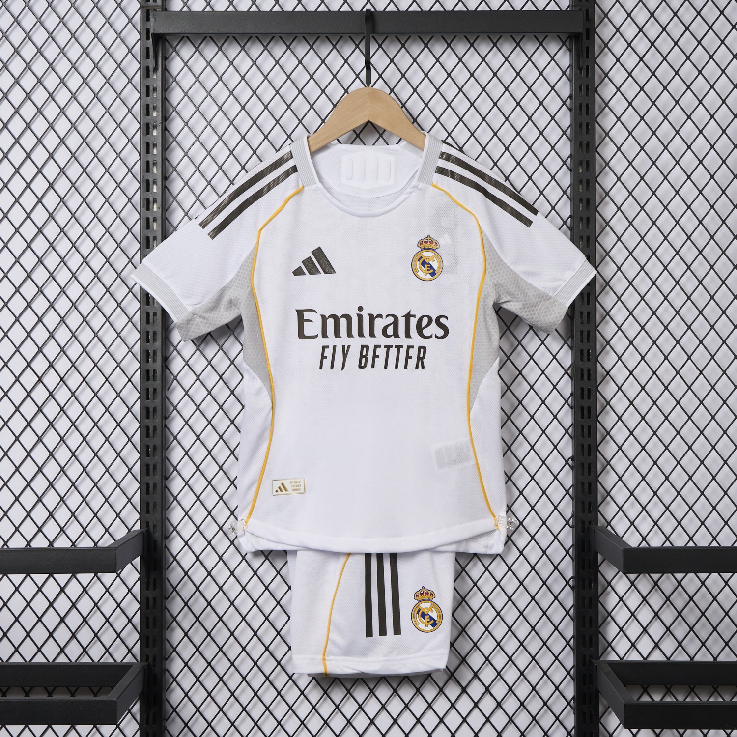 Real Madrid 25-26 Home White Kids Kit - Player Version - Unitedfutballjersey