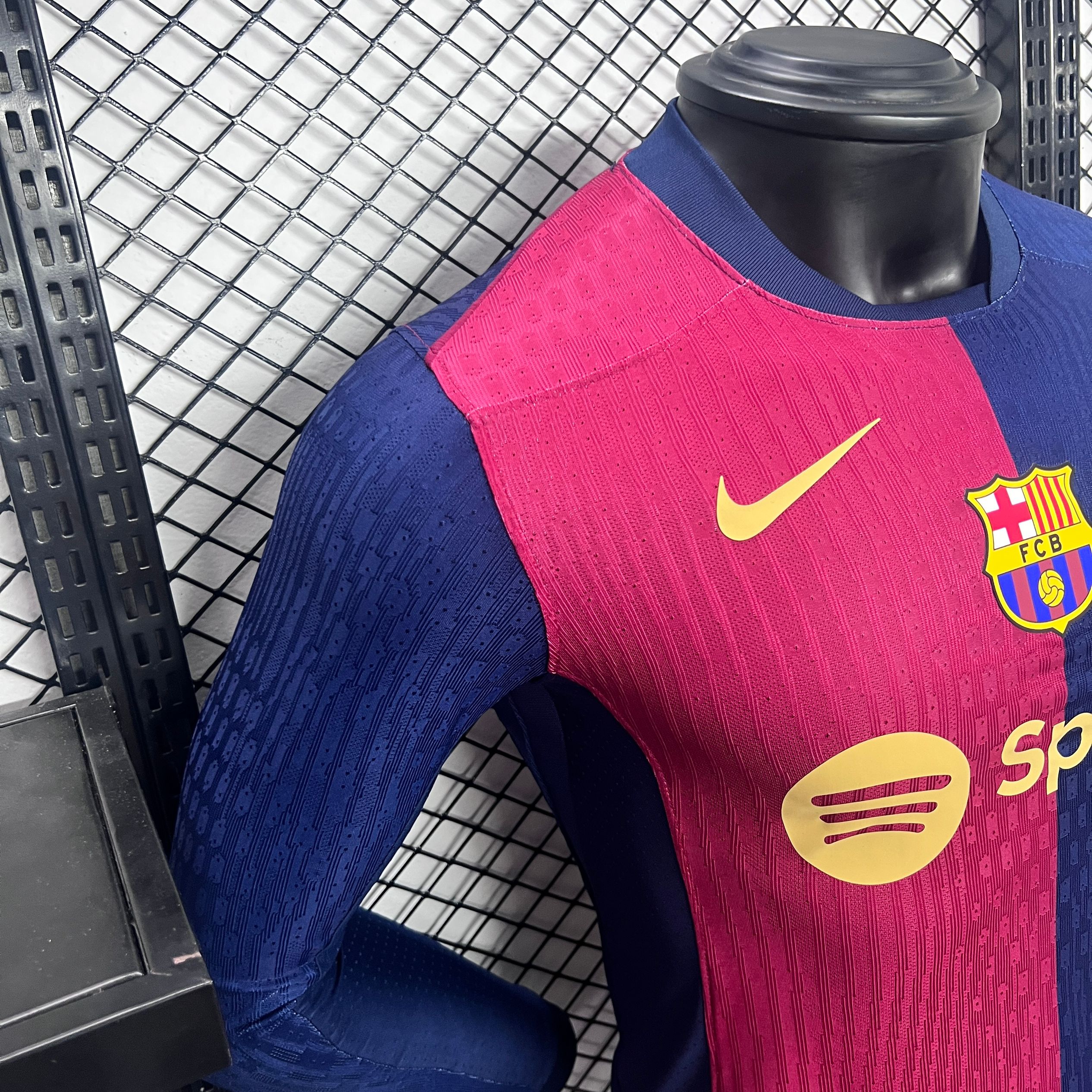 Barcelona 24-25 Home Long Sleeve Jersey - Player Version - Unitedfutballjersey