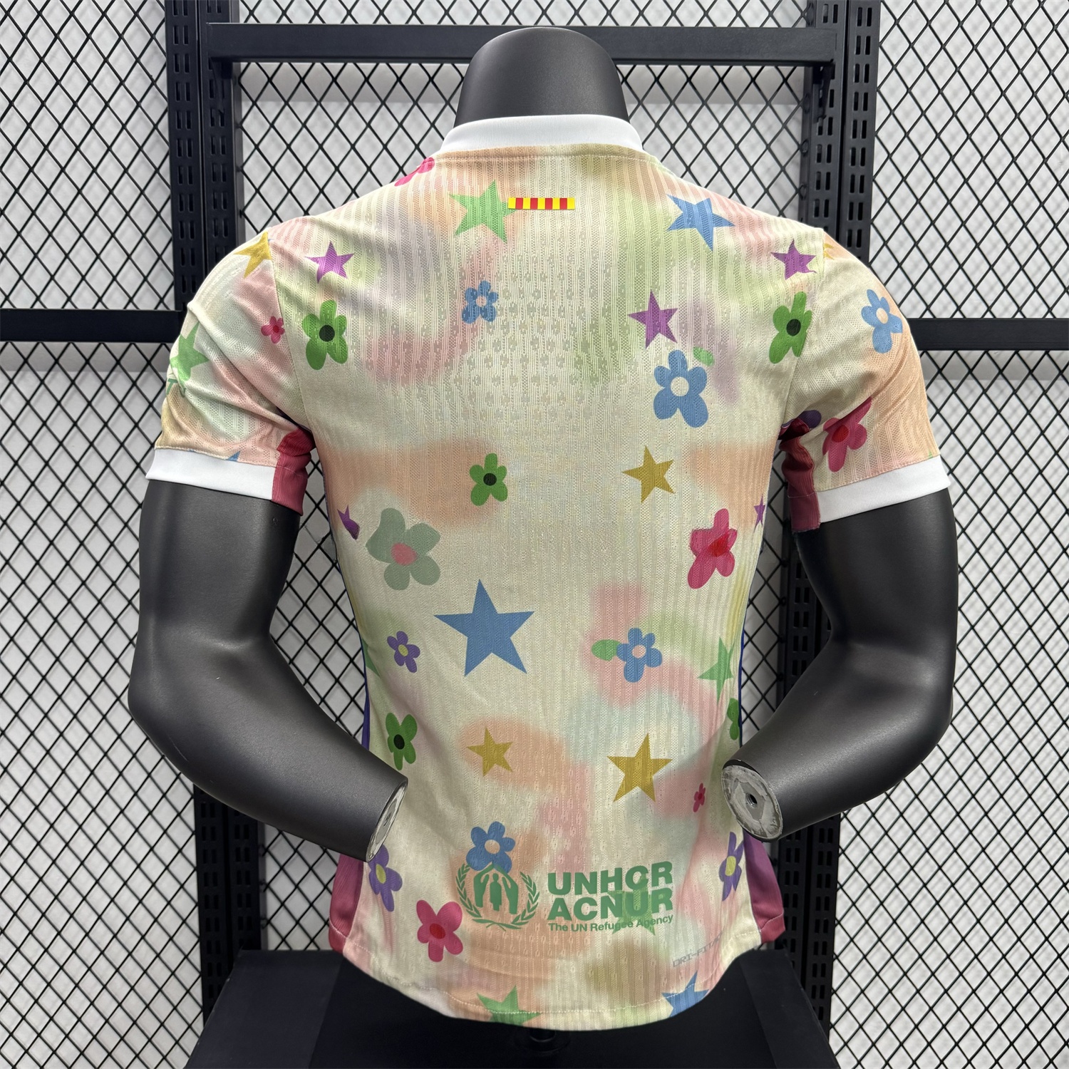 Barcelona 25-26 Golf Color Petals Special Yellow Jersey - Player Version - Unitedfutballjersey