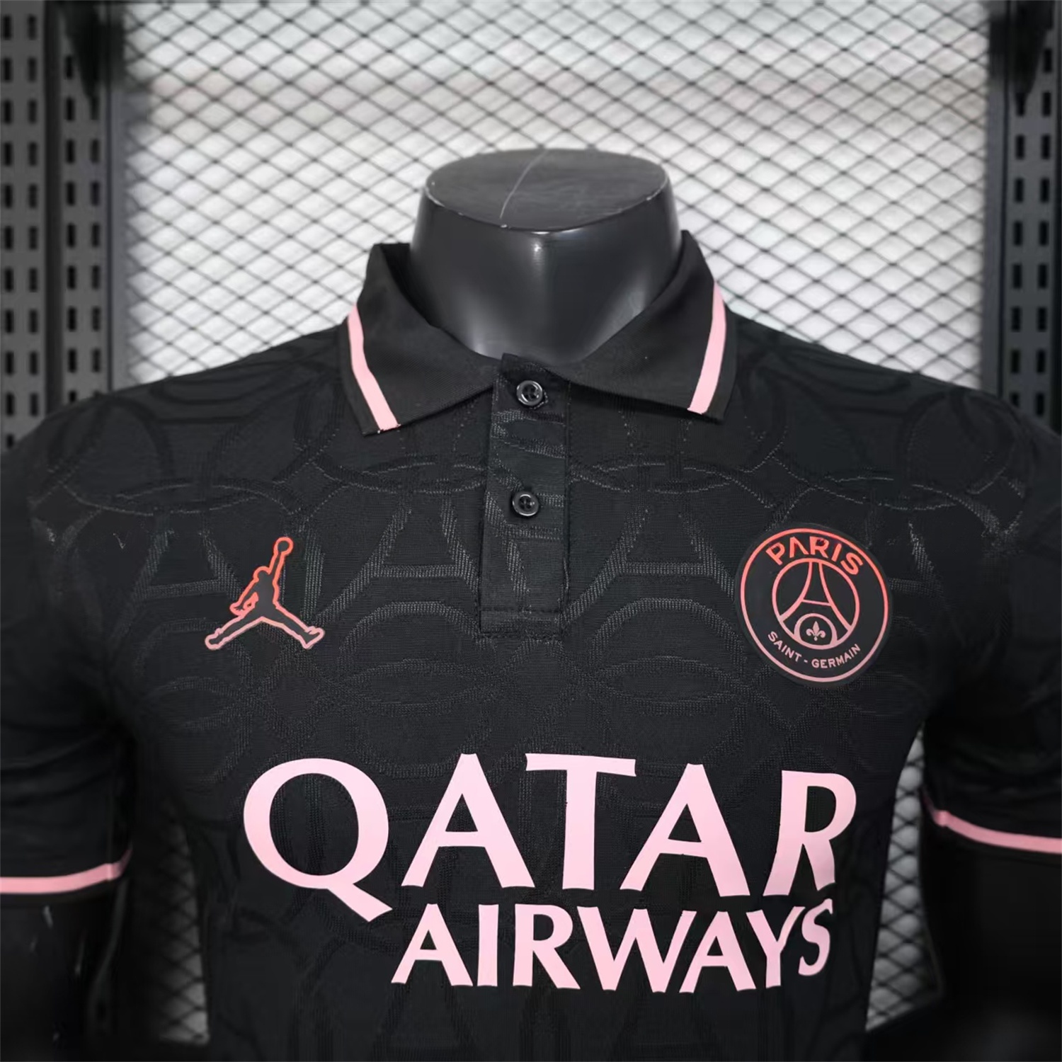 Paris Saint-Germain PSG 25-26 JD Black Special Jersey with Red Badge - Player Version - Unitedfutballjersey