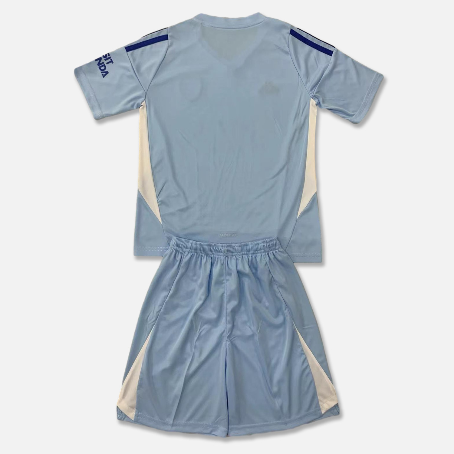 Arsenal 24-25 Lake Blue Goalkeeper Men's Adult Jersey Set - Fans Version - Unitedfutballjersey