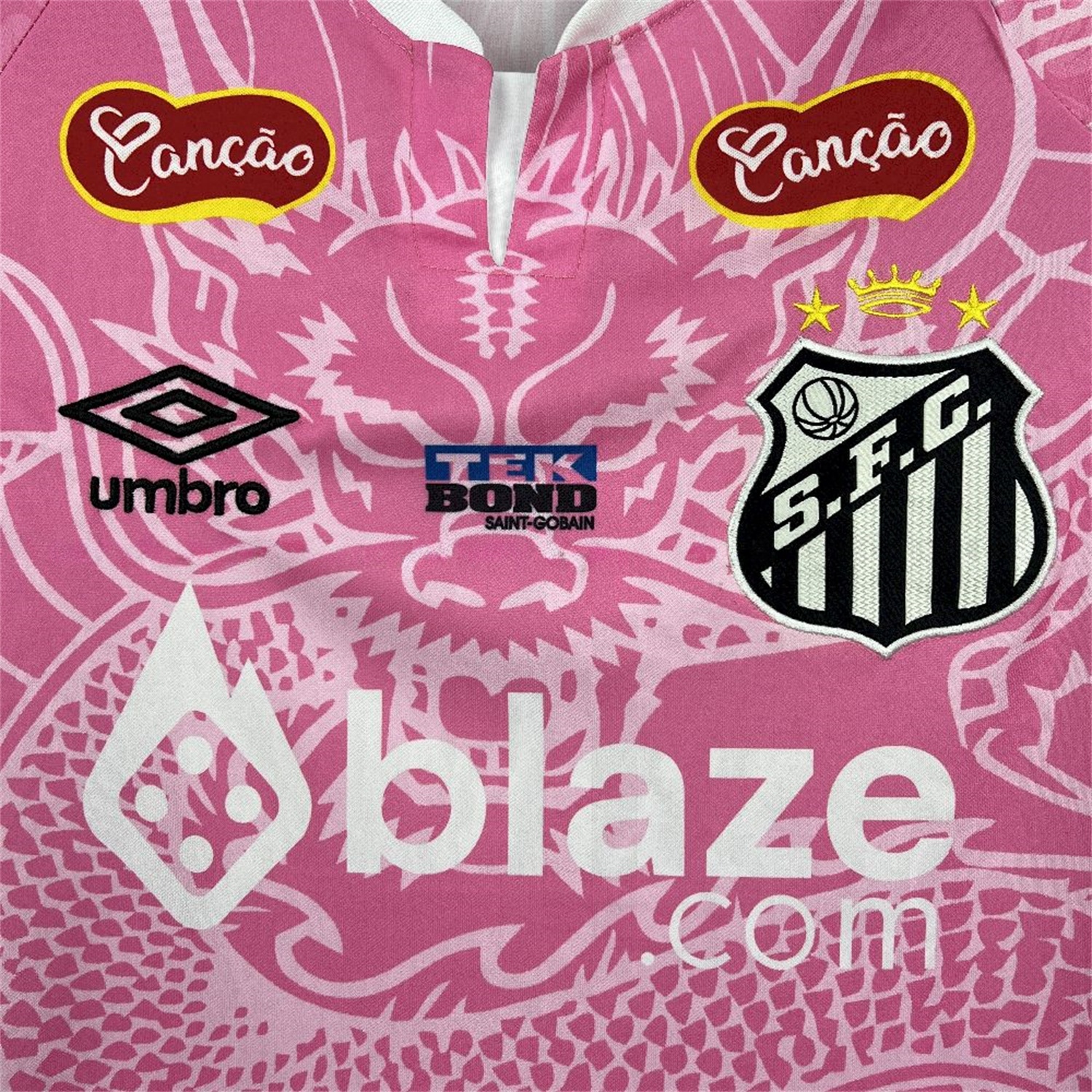 Santos 25-26 Pink Special Jersey with Sponsors - Fans Version - Unitedfutballjersey