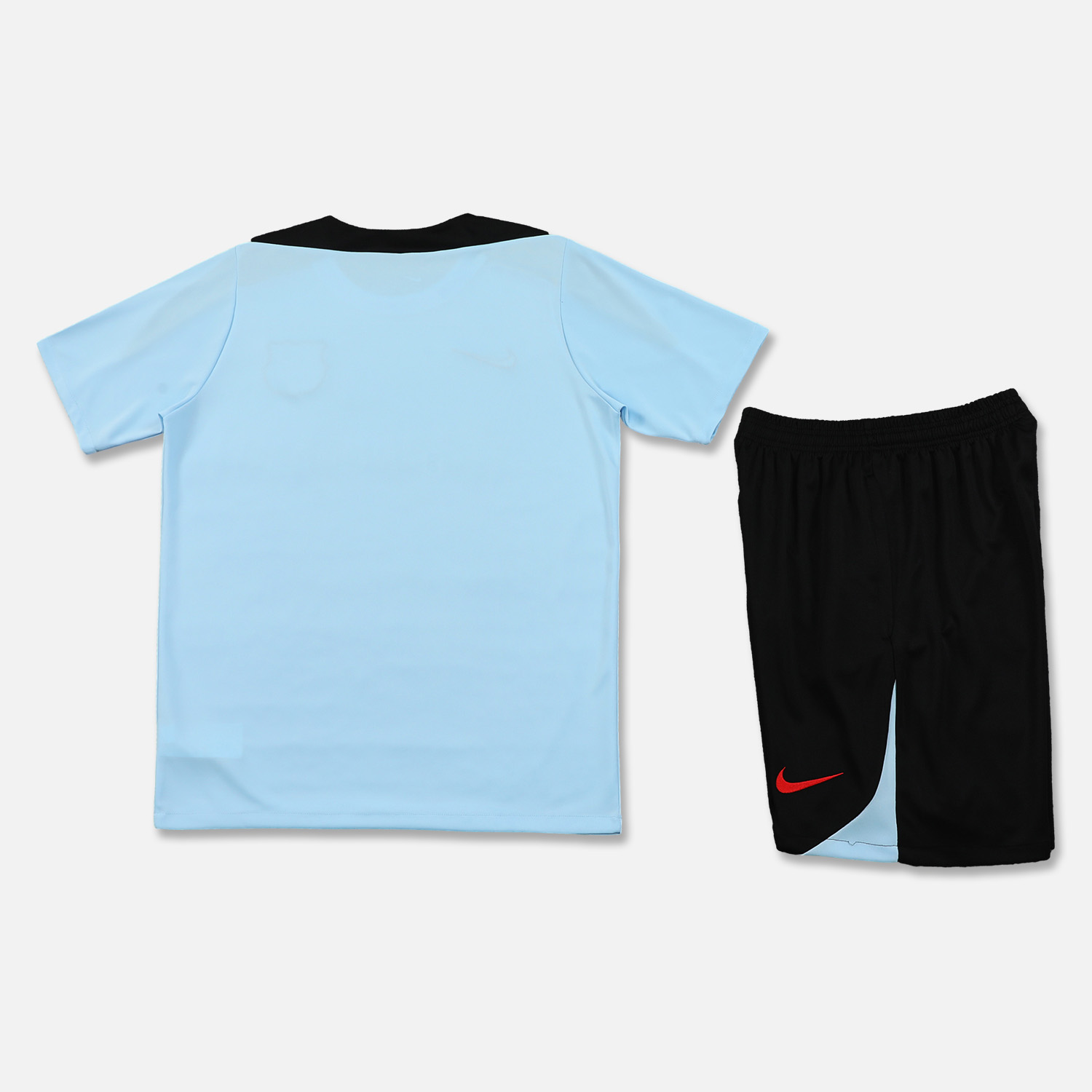 B.A.R.S.A 24-25 Short-Sleeve Training Set - Light Blue Top & Black Shorts - Unitedfutballjersey