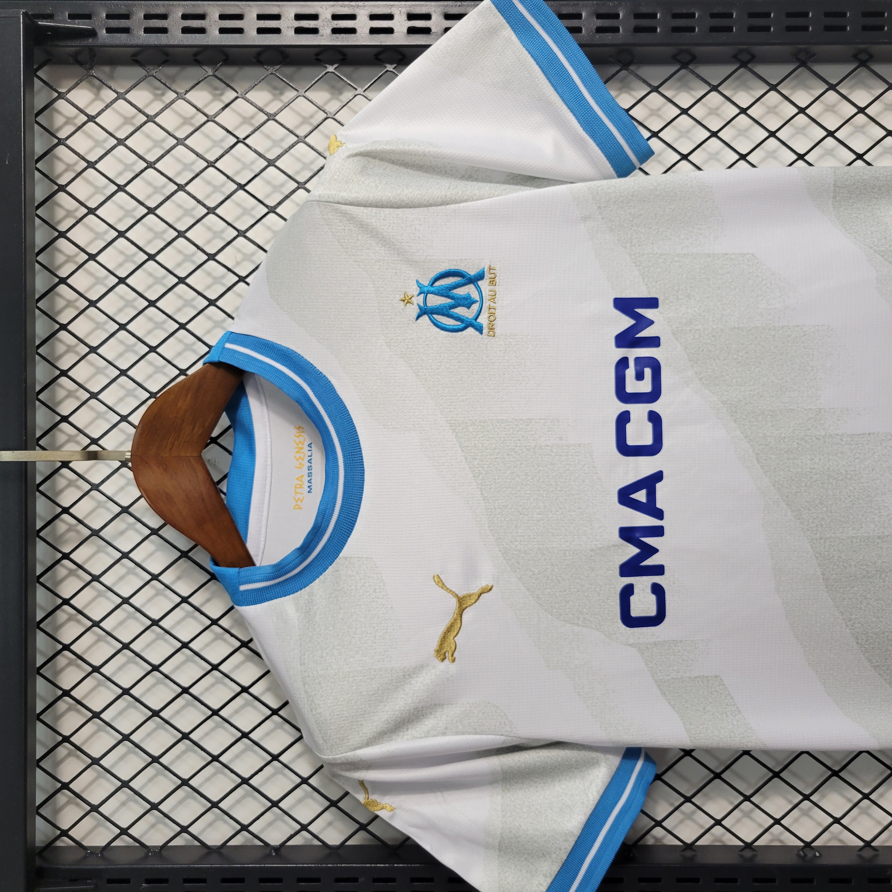 Marseille 23-24 Home Kids Kit - Unitedfutballjersey