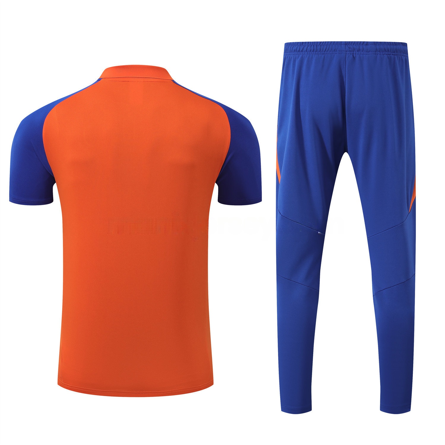 Juventus 25-26 POLO Short-Sleeve Training Set - Orange Top and Blue Pants - Unitedfutballjersey