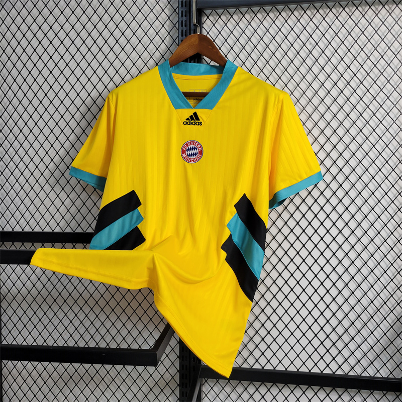 23/24 Bayern Munich Jersey Yellow Icon - Fans Version - Unitedfutballjersey