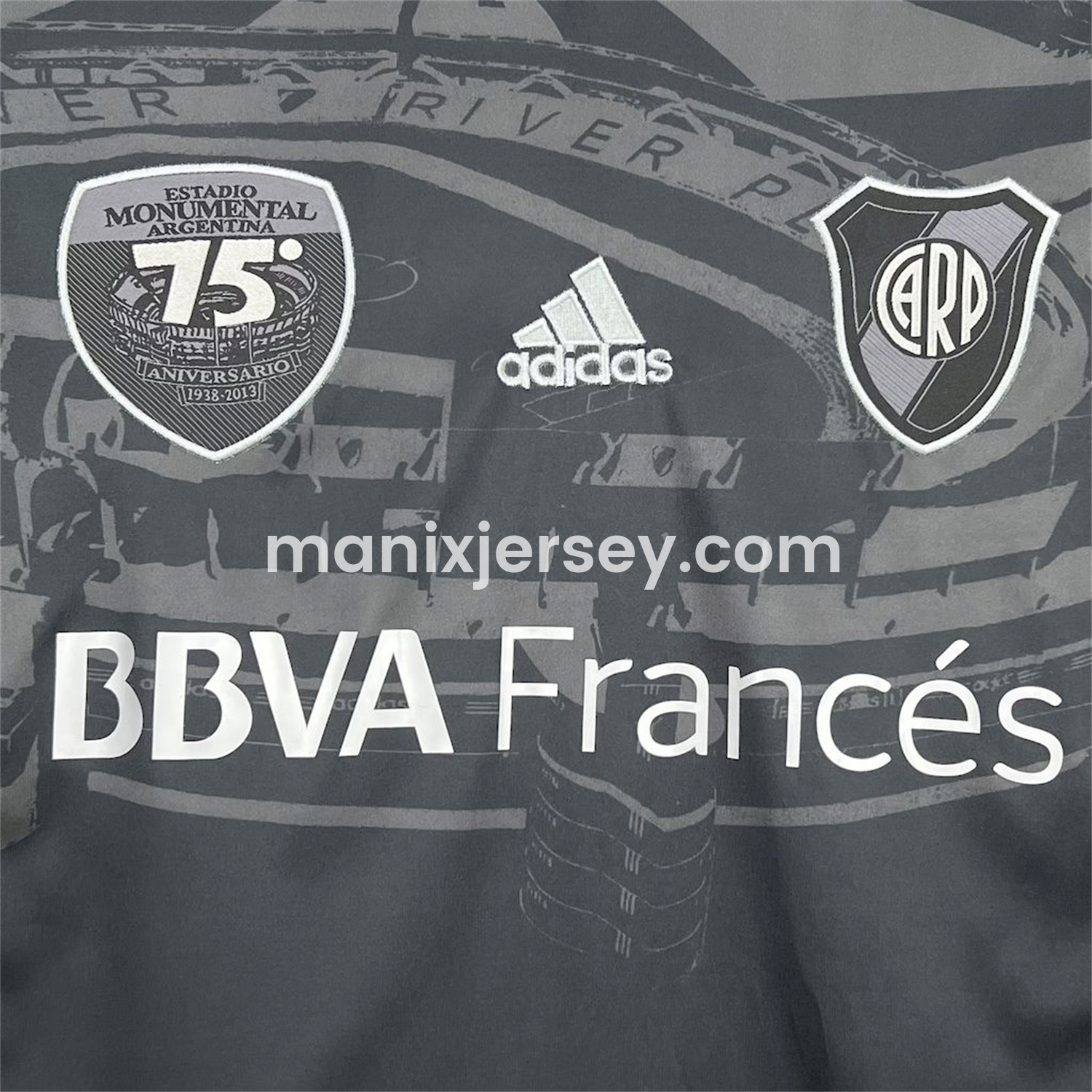 Retro River Plate 2013-14 70th Anniversary Black Jersey - Unitedfutballjersey
