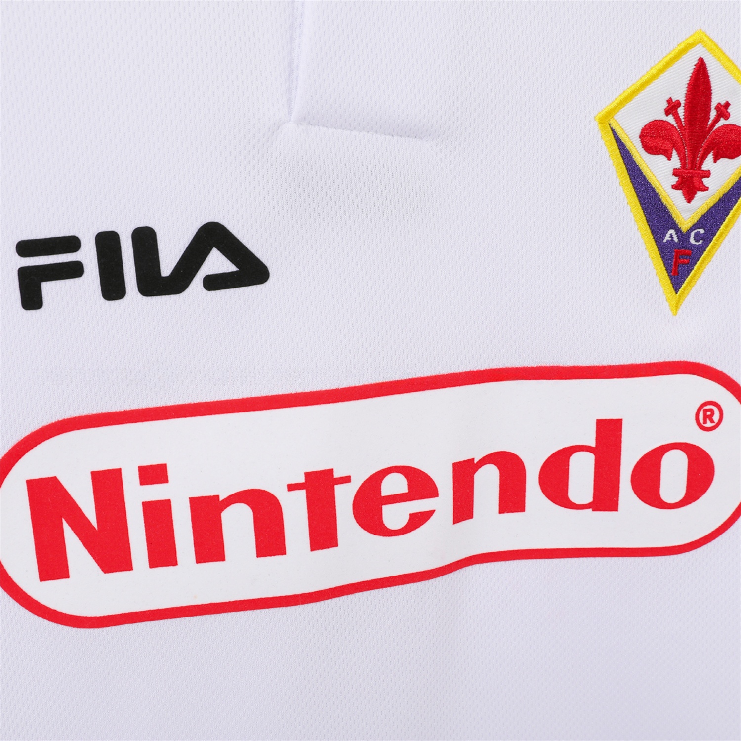 Retro Fiorentina 1998-99 Away White Jersey - Unitedfutballjersey