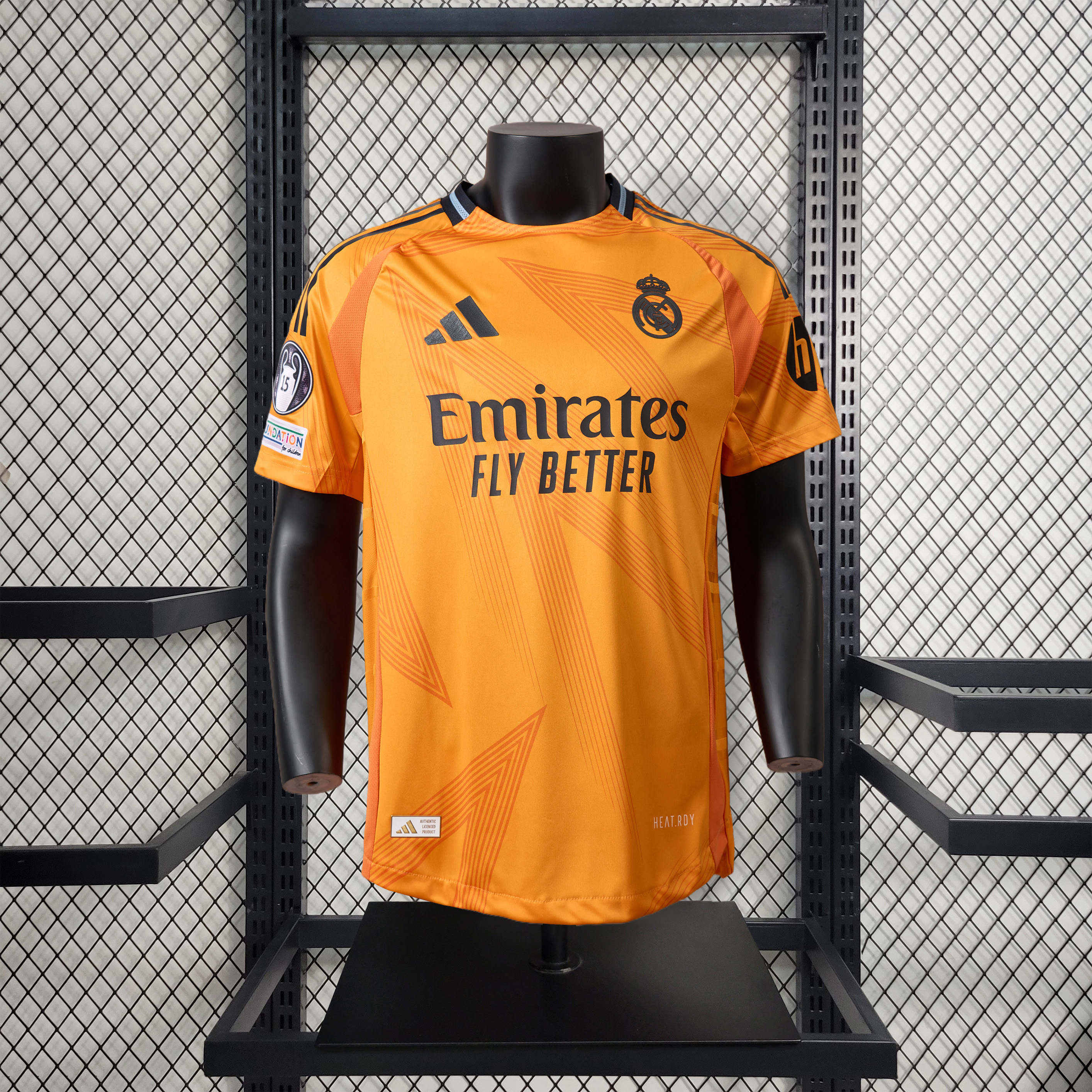 Real Madrid 24-25 Away Jersey with Bear Champ Font - Player Version - Unitedfutballjersey