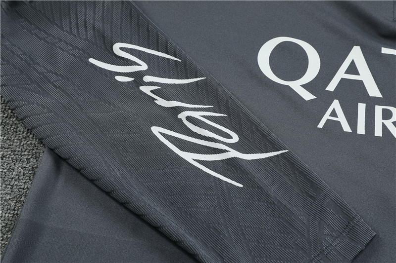 Paris Saint-Germain PSG 23-24 Long Sleeve Training Set -Deep Gray - Unitedfutballjersey