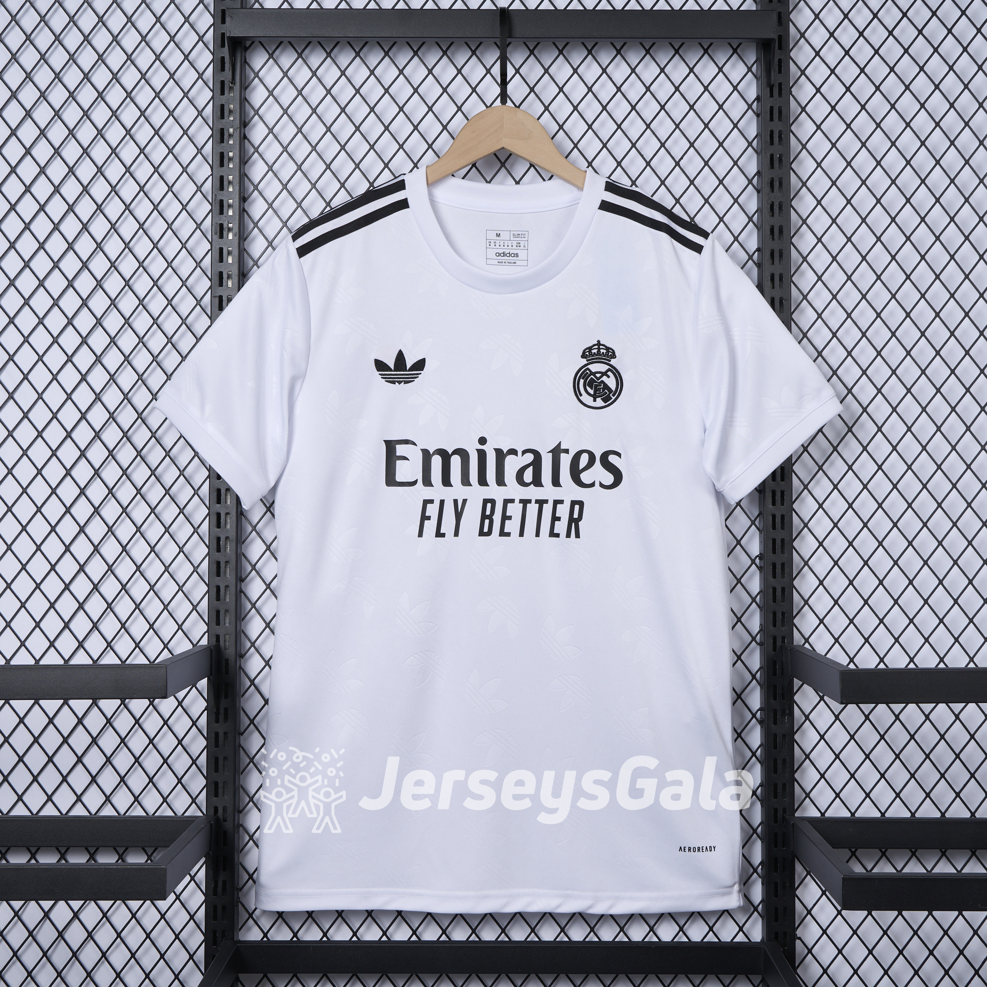 Real Madrid 24-25 Trefoil White Jersey - Fans Version - Unitedfutballjersey