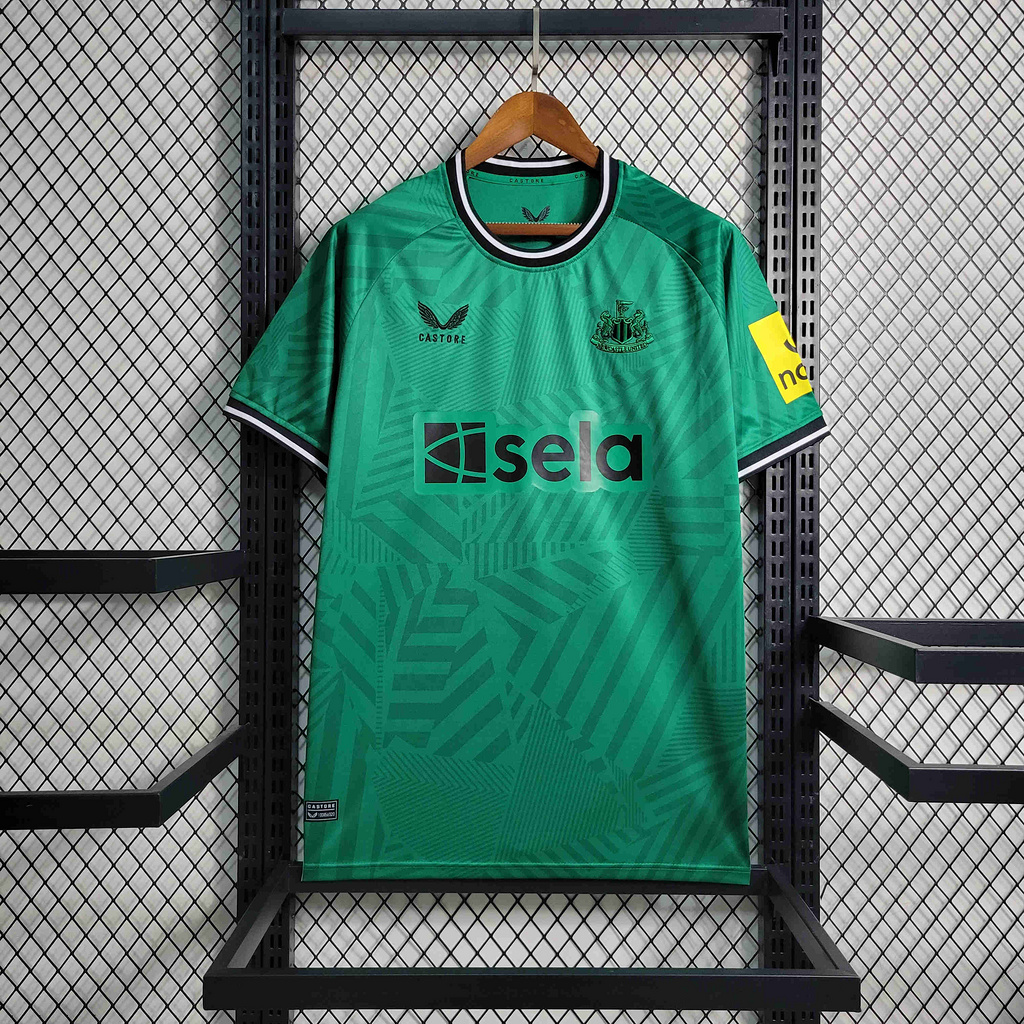 Newcastle United 23-24 Away Green Jersey - Fans Version - Unitedfutballjersey