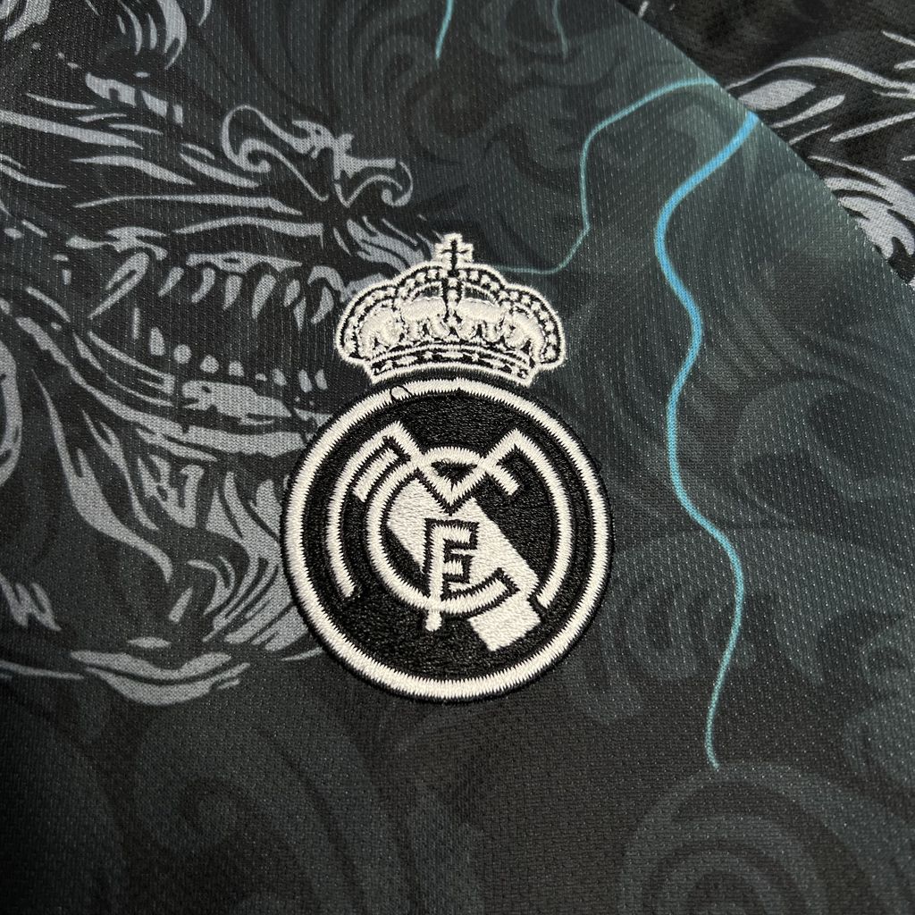 Real Madrid 24-25 White & Blue Loong Special Edition Jersey - Fans Version - Unitedfutballjersey