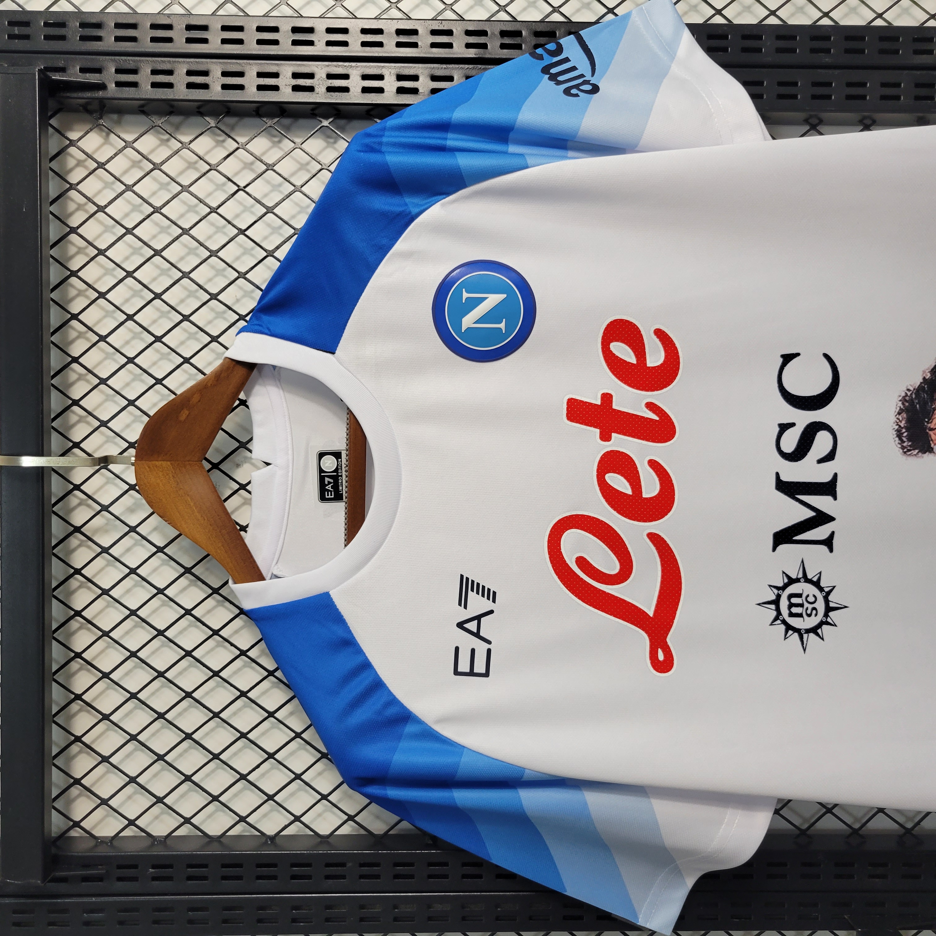 23-24 Napoli Champions White Jersey - Unitedfutballjersey