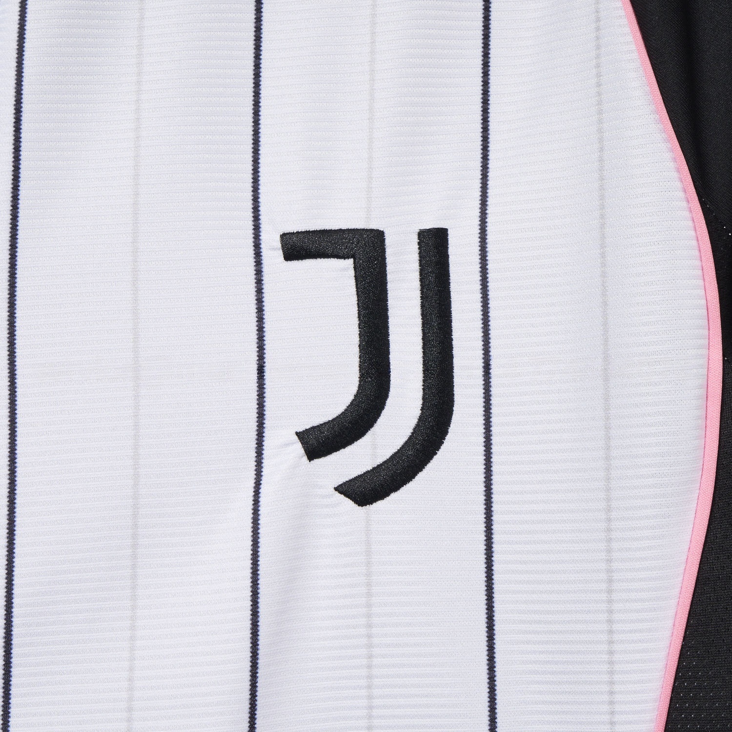 Juventus 25-26 White Baseball Jersey with Black Stripes - Unitedfutballjersey