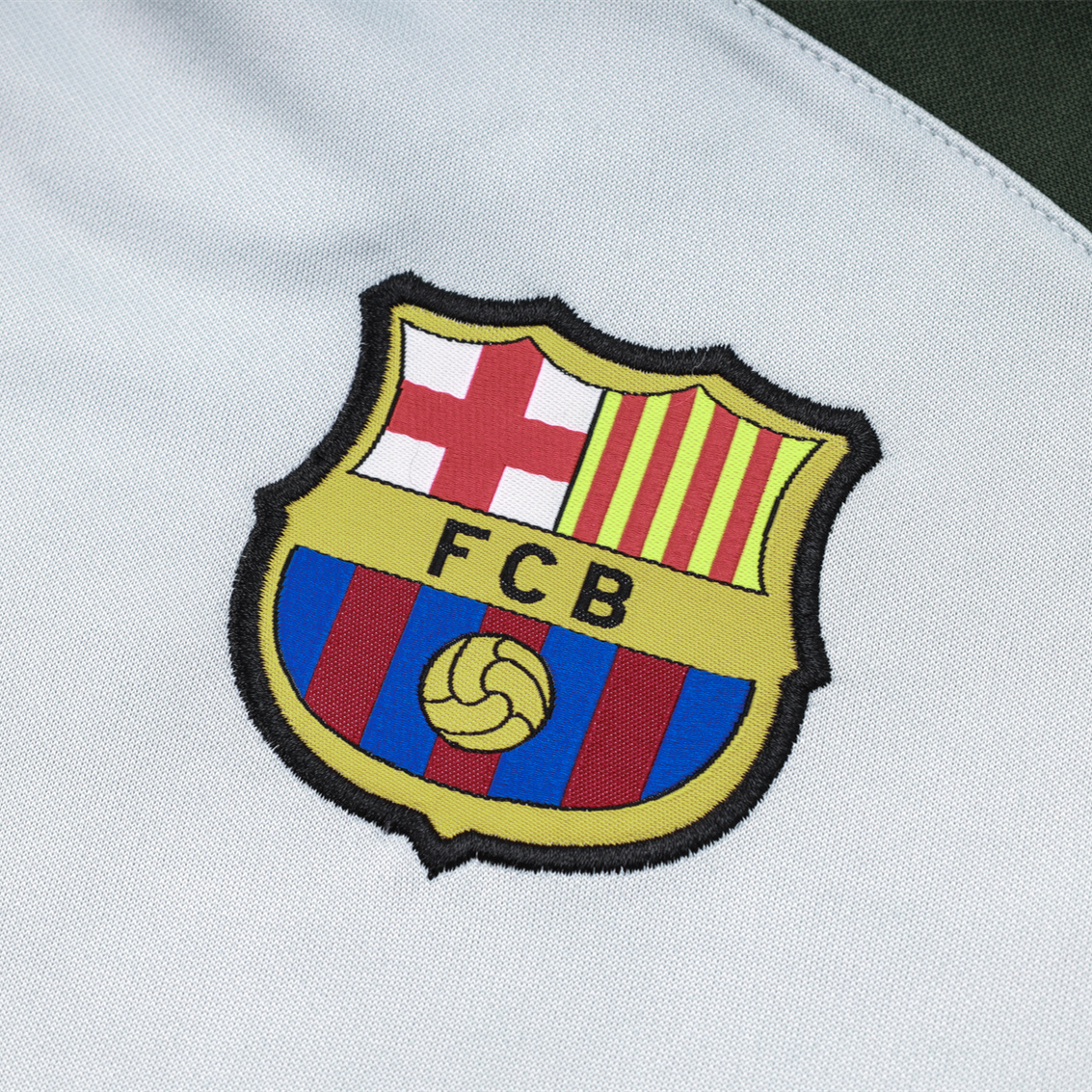 B.A.R.S.A 23-24 Men's Training Hoodie + Pants - Light Grey - Unitedfutballjersey