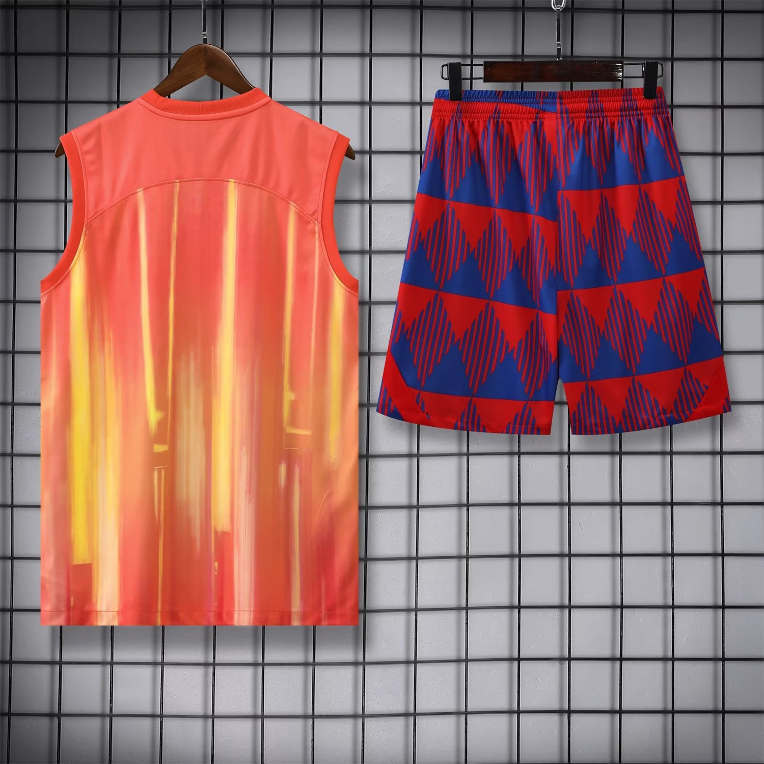 B.A.R.S.A 23-24 Orange Player Vest Training Set - Unitedfutballjersey