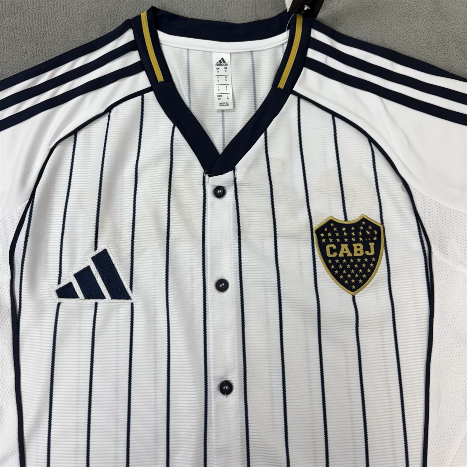 Boca Juniors 25-26 White Baseball Jersey - Unitedfutballjersey