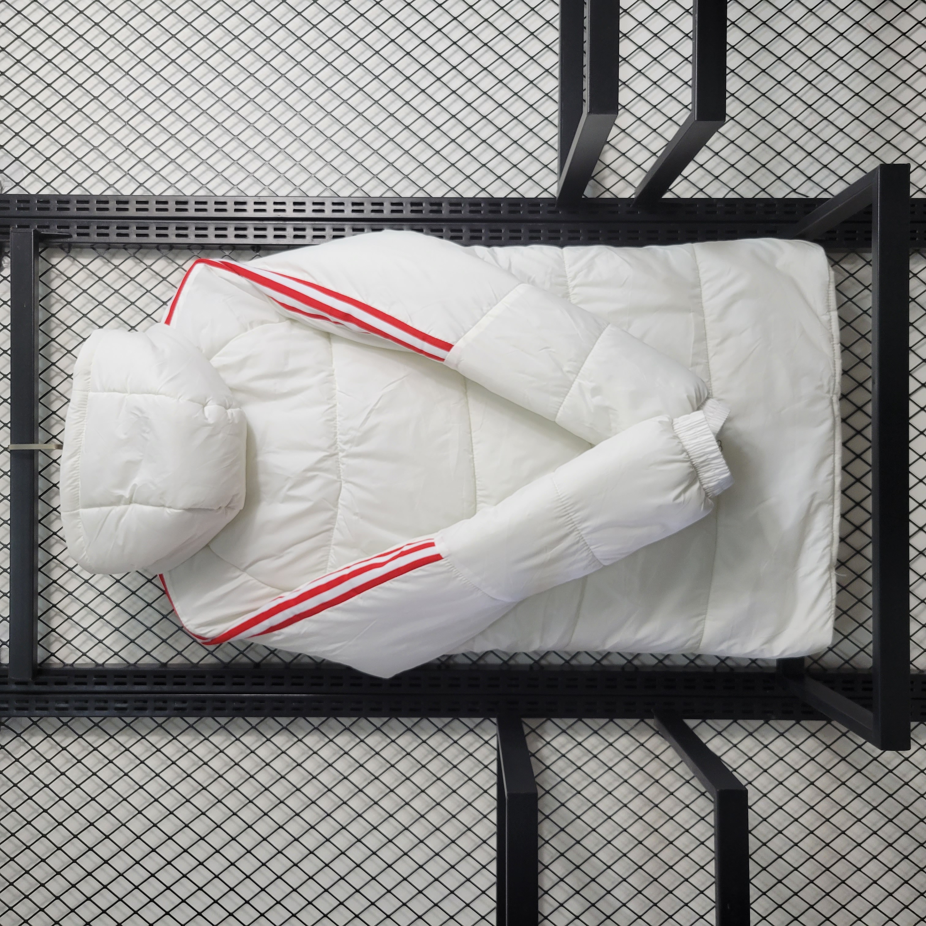 Internacional 23-24 Men's Hooded Thermal Cotton Jacket - White - Unitedfutballjersey