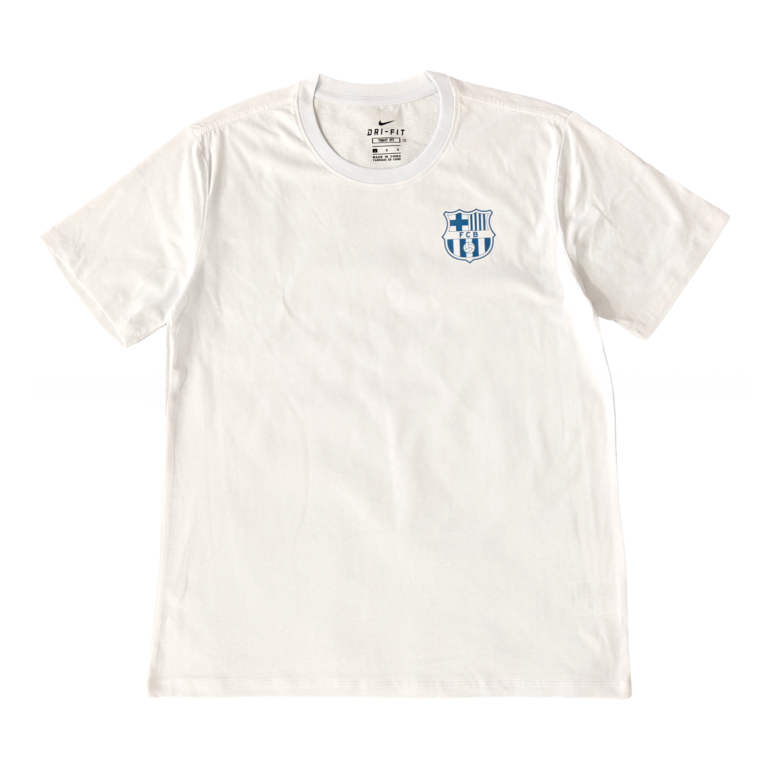 Barcelona Fun Crest Design Dynamic And Modern Features T-shirt【White】 - Unitedfutballjersey