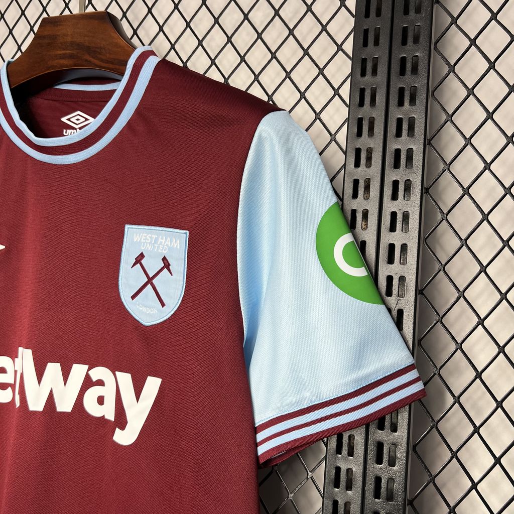 West Ham United 24-25 Home Stadium Jersey - Fans Version - Unitedfutballjersey