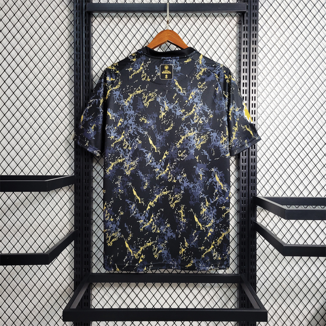 Manchester City 2023 Black Gold Treble Champions Shirt - Fans Version - Unitedfutballjersey