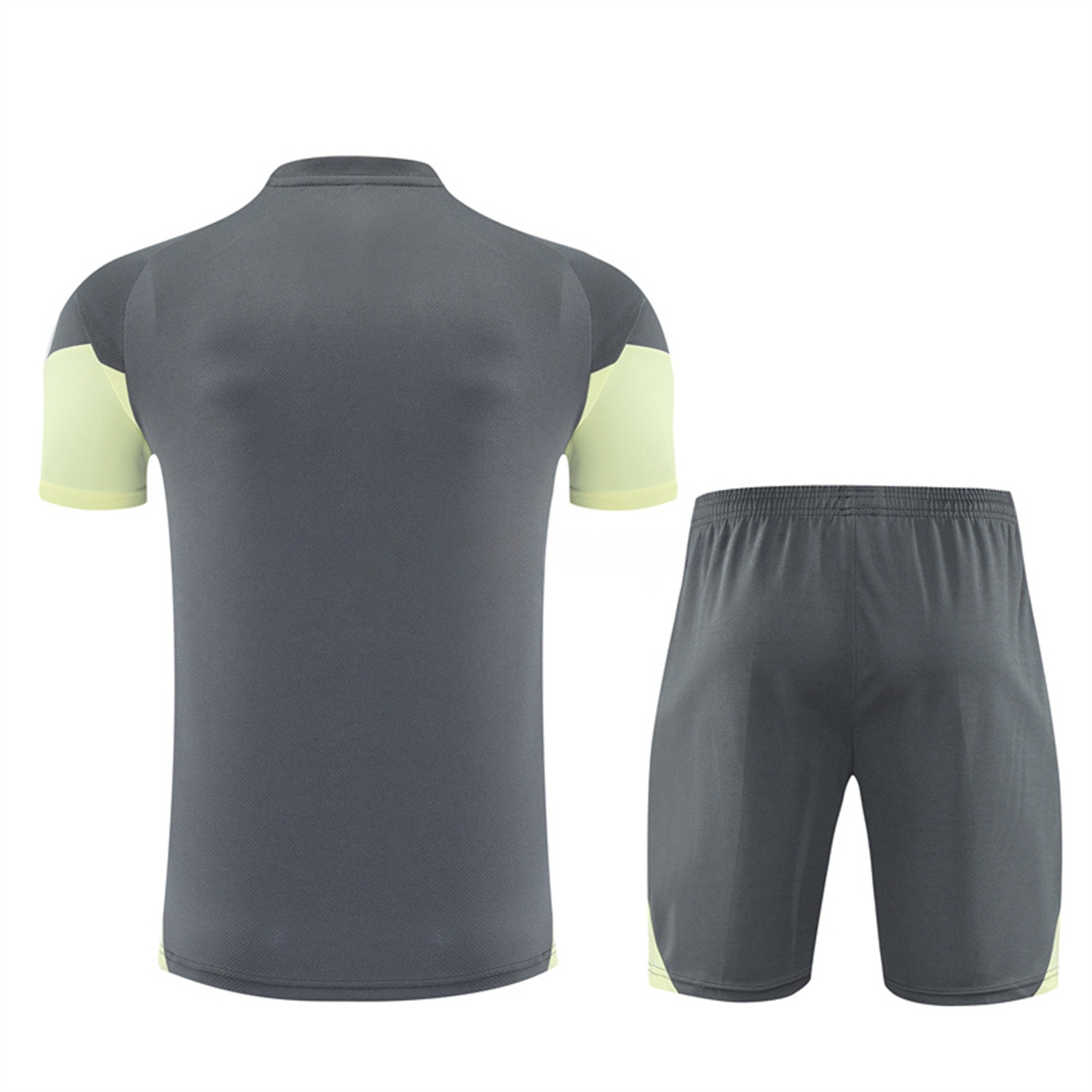 Real Madrid 25-26 Short-Sleeve Training Set - Deep Grey Top and Shorts - Unitedfutballjersey