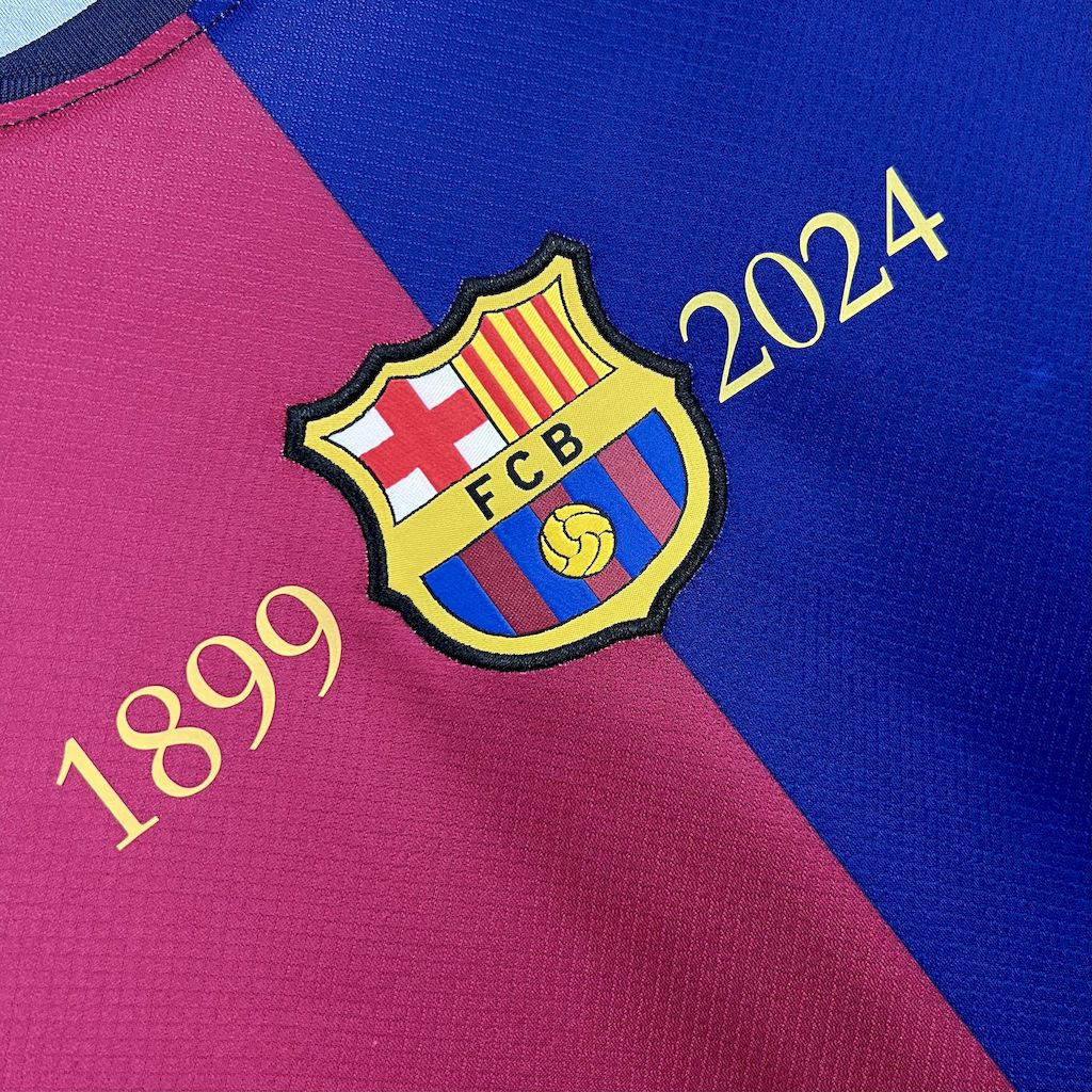 Barcelona 24-25 Home Unsponsored 125th Anniversary Jersey - Fans Version - Unitedfutballjersey
