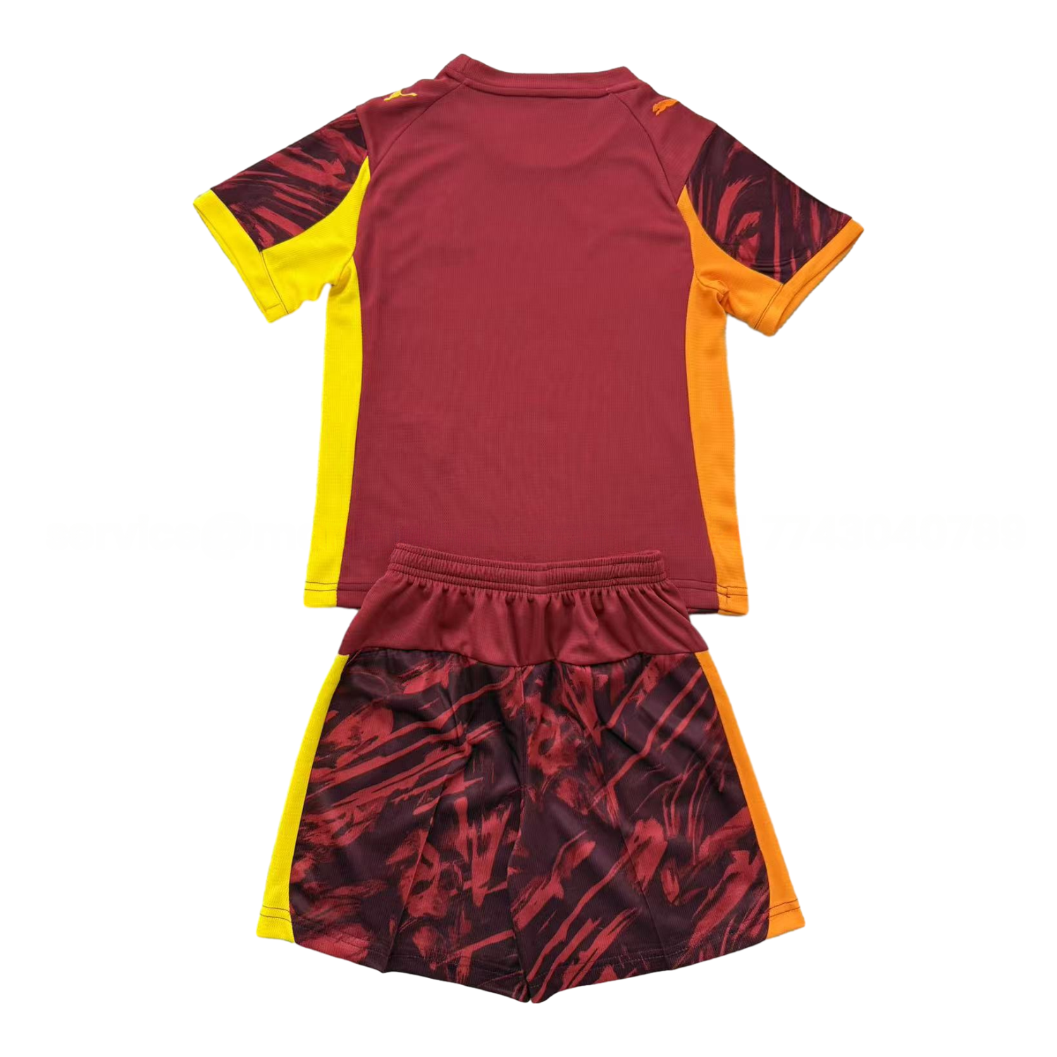 Marseille 25-26 Deep Red Goalkeeper Kids Kit - Unitedfutballjersey